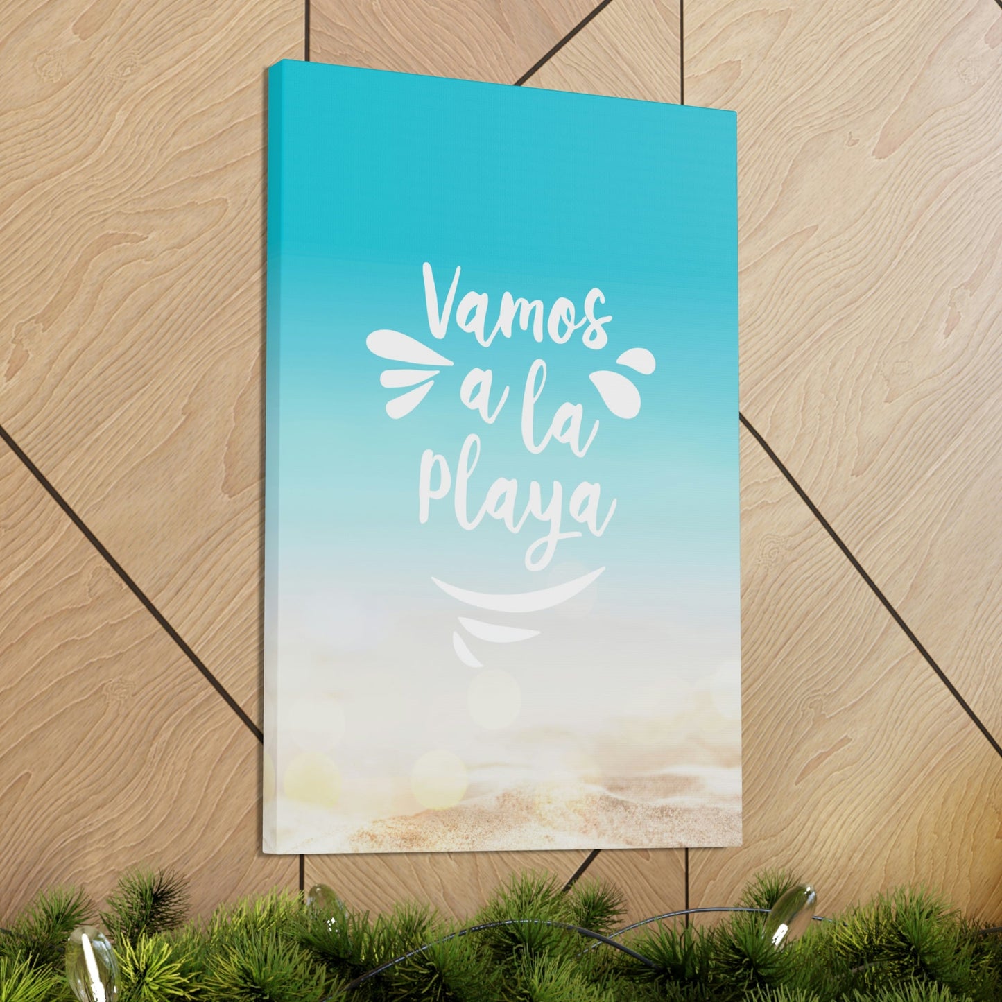 Vamos A La Playa Let's Go To The Beach Sand Aesthetic Classic Art Canvas Gallery Wraps Ichaku [Perfect Gifts Selection]