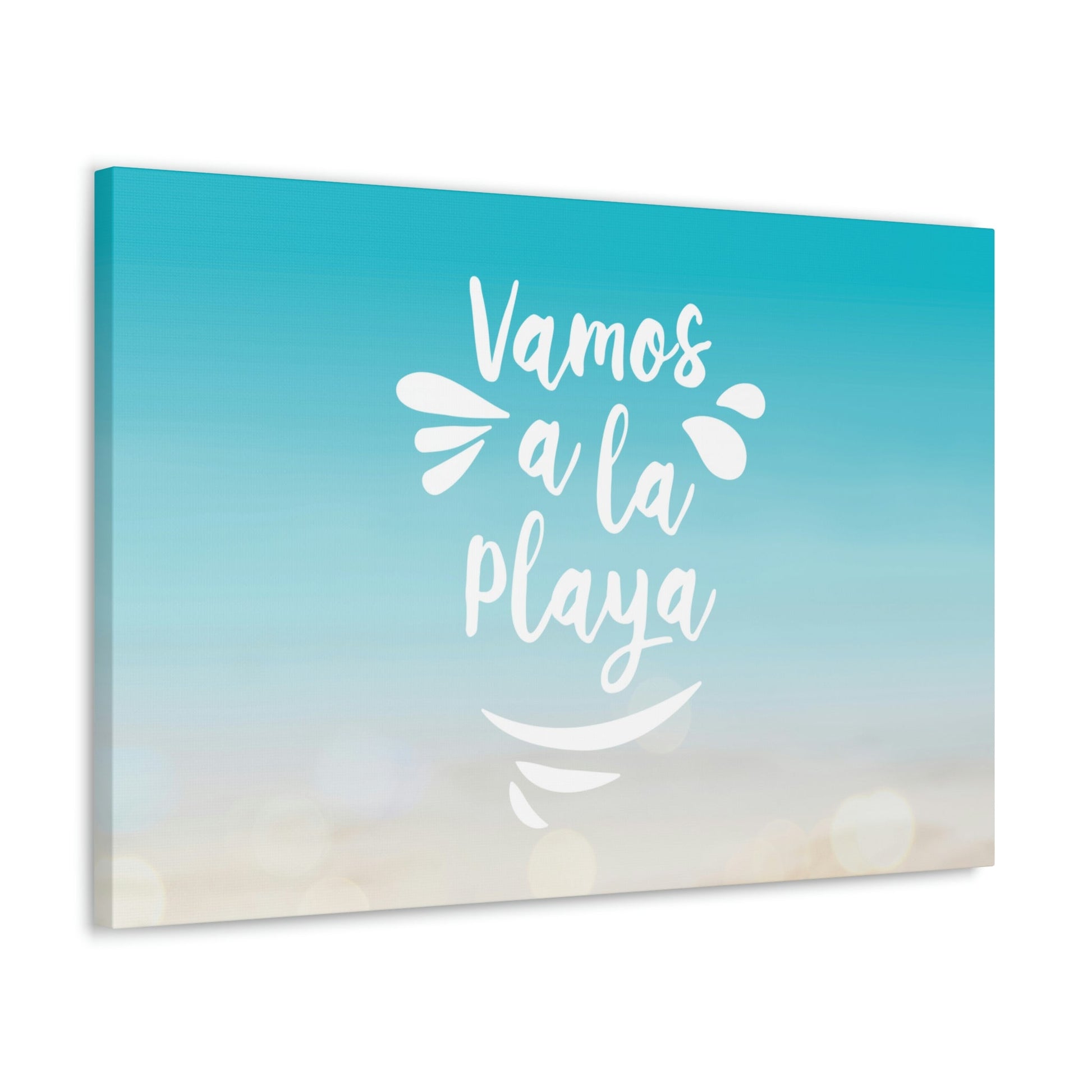 Vamos A La Playa Let's Go To The Beach Sand Aesthetic Classic Art Canvas Gallery Wraps Ichaku [Perfect Gifts Selection]