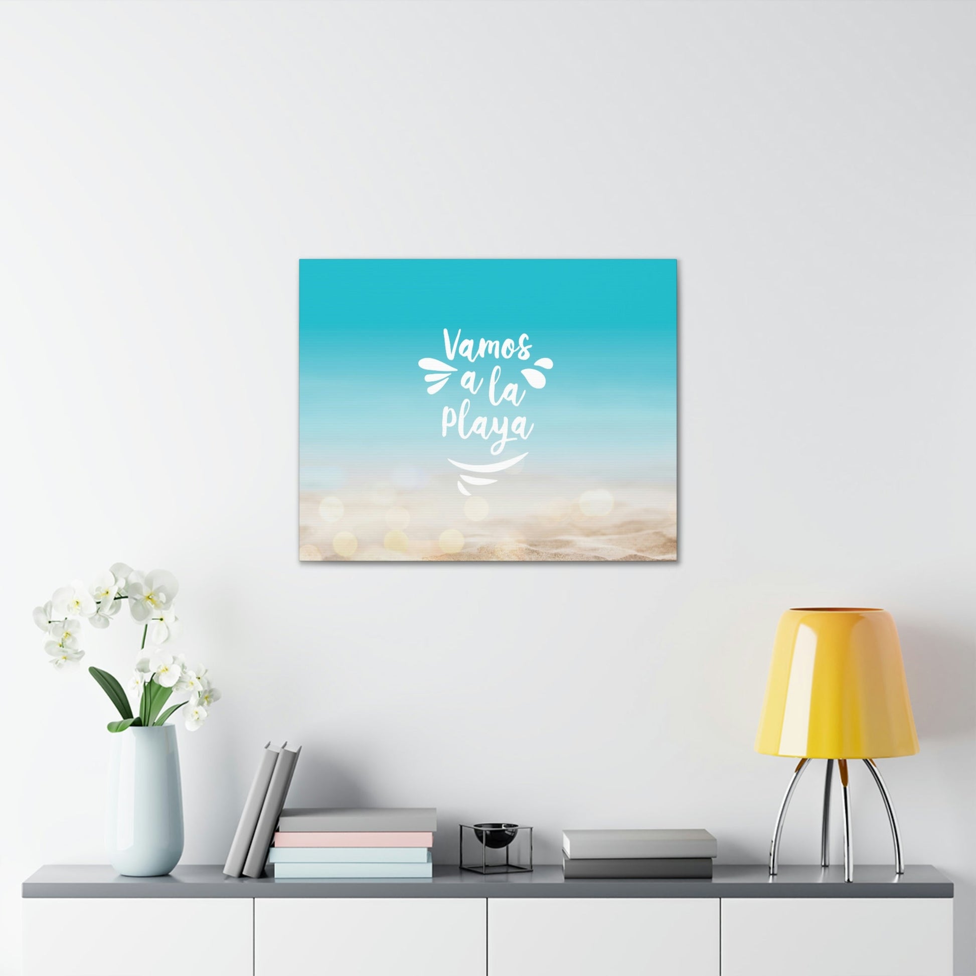 Vamos A La Playa Let's Go To The Beach Sand Aesthetic Classic Art Canvas Gallery Wraps Ichaku [Perfect Gifts Selection]