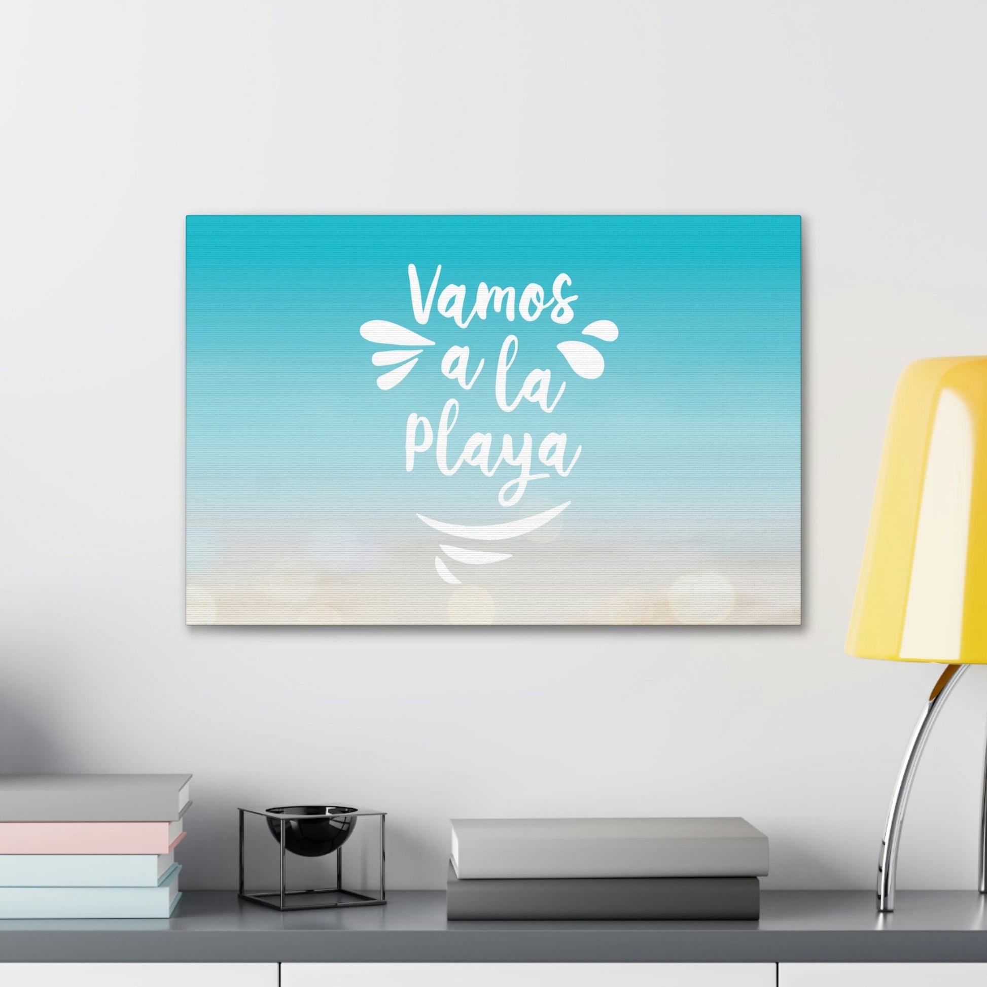 Vamos A La Playa Let's Go To The Beach Sand Aesthetic Classic Art Canvas Gallery Wraps Ichaku [Perfect Gifts Selection]