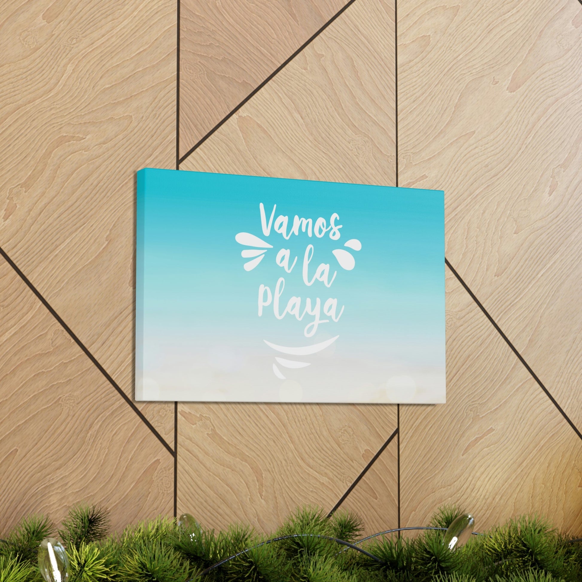 Vamos A La Playa Let's Go To The Beach Sand Aesthetic Classic Art Canvas Gallery Wraps Ichaku [Perfect Gifts Selection]