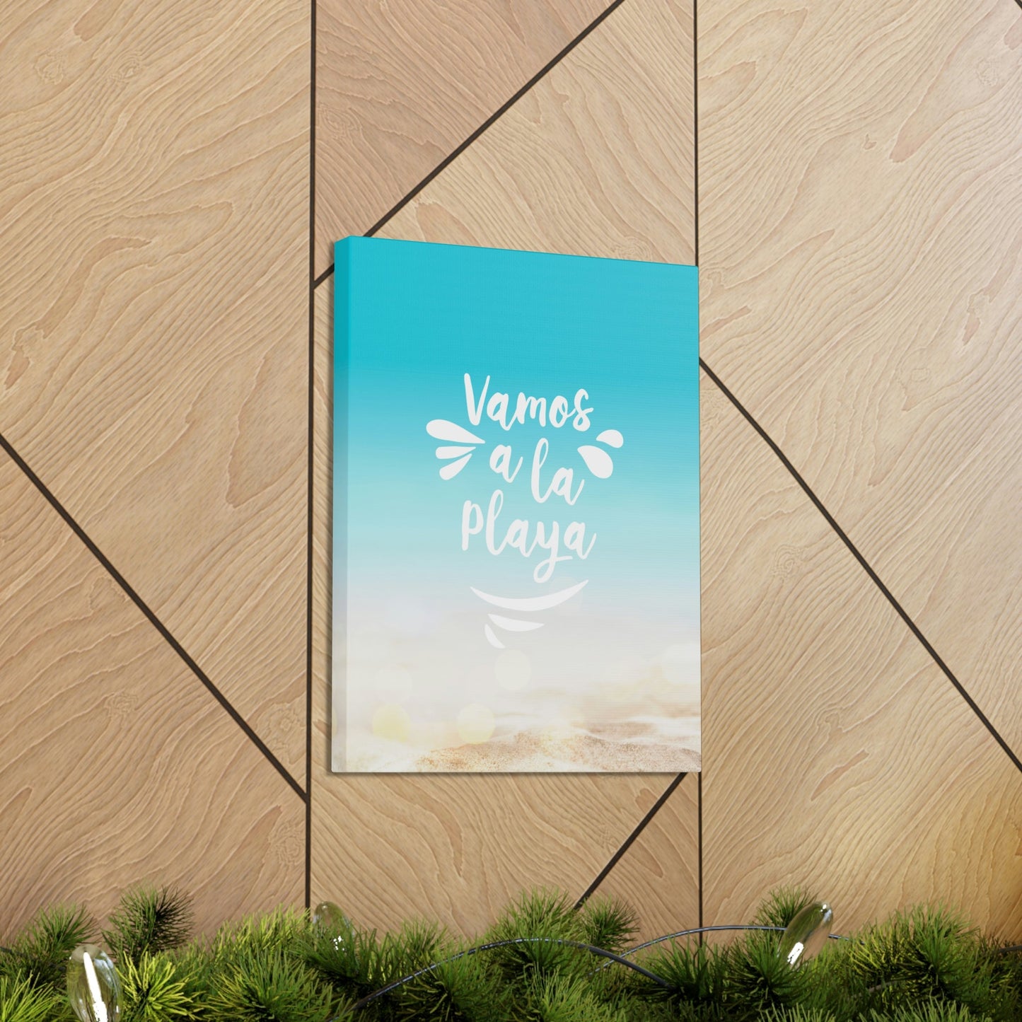 Vamos A La Playa Let's Go To The Beach Sand Aesthetic Classic Art Canvas Gallery Wraps Ichaku [Perfect Gifts Selection]