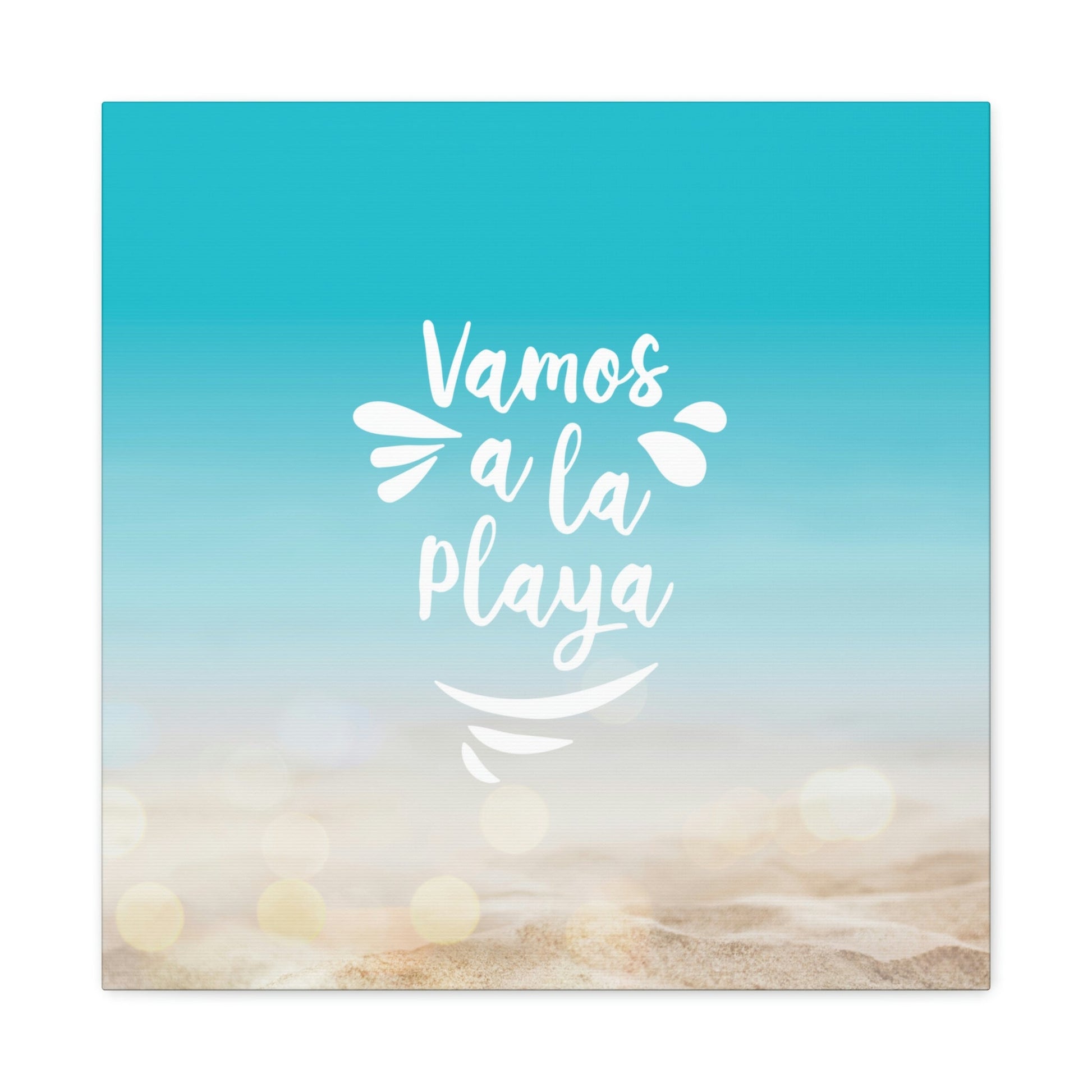 Vamos A La Playa Let's Go To The Beach Sand Aesthetic Classic Art Canvas Gallery Wraps Ichaku [Perfect Gifts Selection]