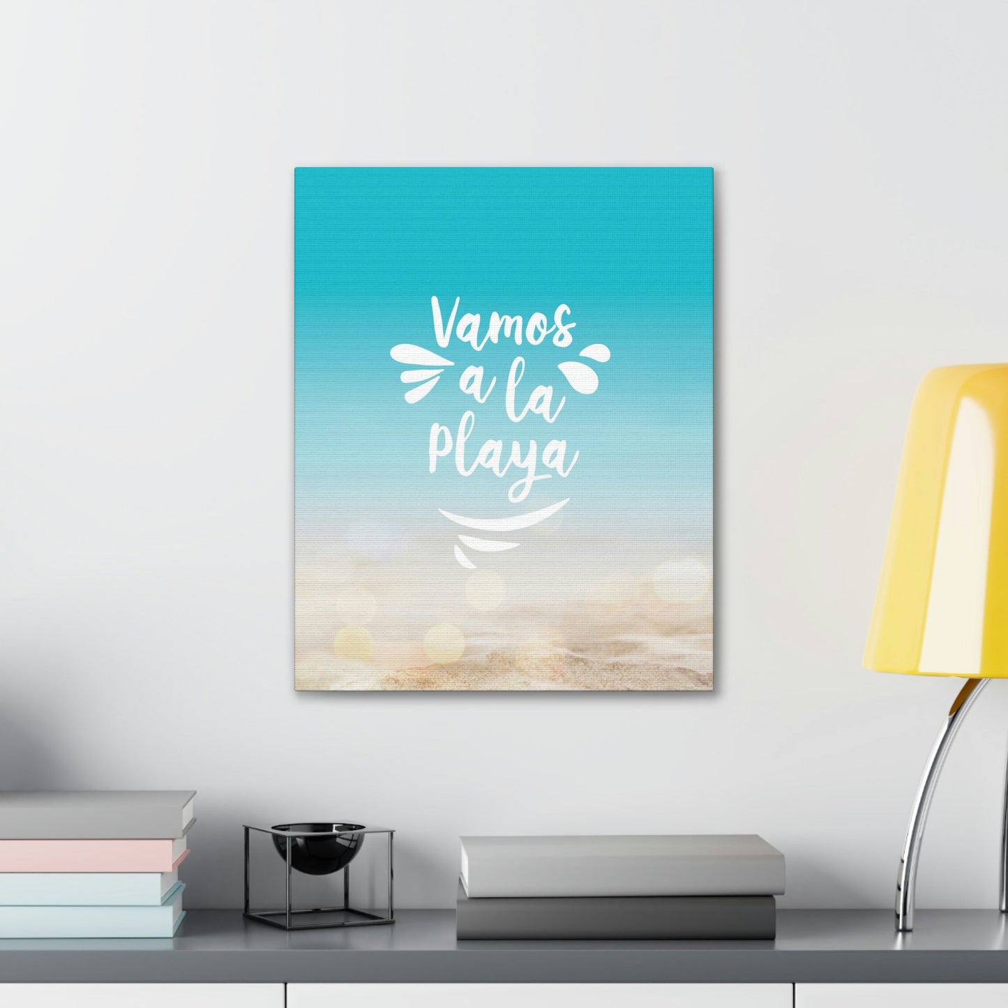 Vamos A La Playa Let's Go To The Beach Sand Aesthetic Classic Art Canvas Gallery Wraps Ichaku [Perfect Gifts Selection]