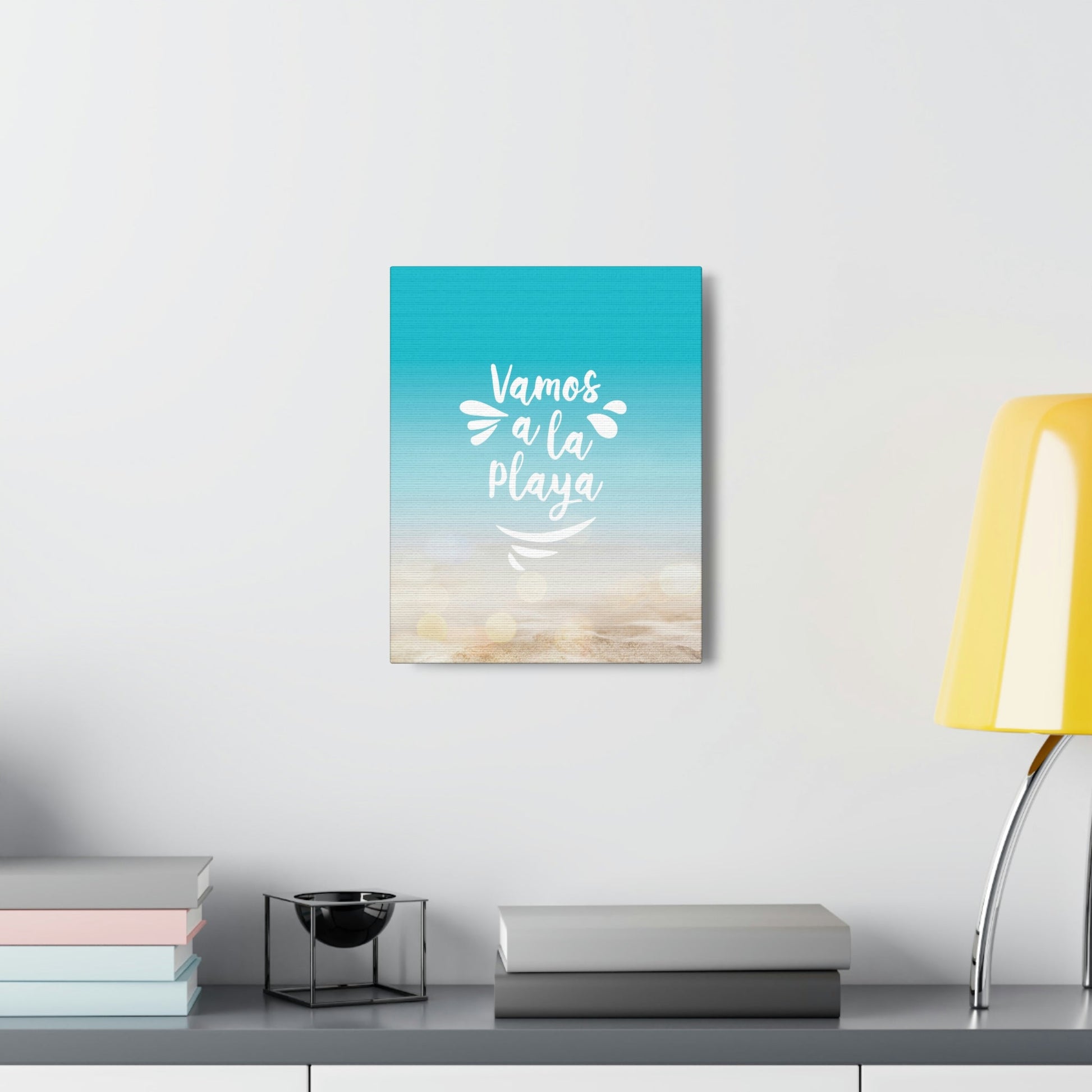 Vamos A La Playa Let's Go To The Beach Sand Aesthetic Classic Art Canvas Gallery Wraps Ichaku [Perfect Gifts Selection]