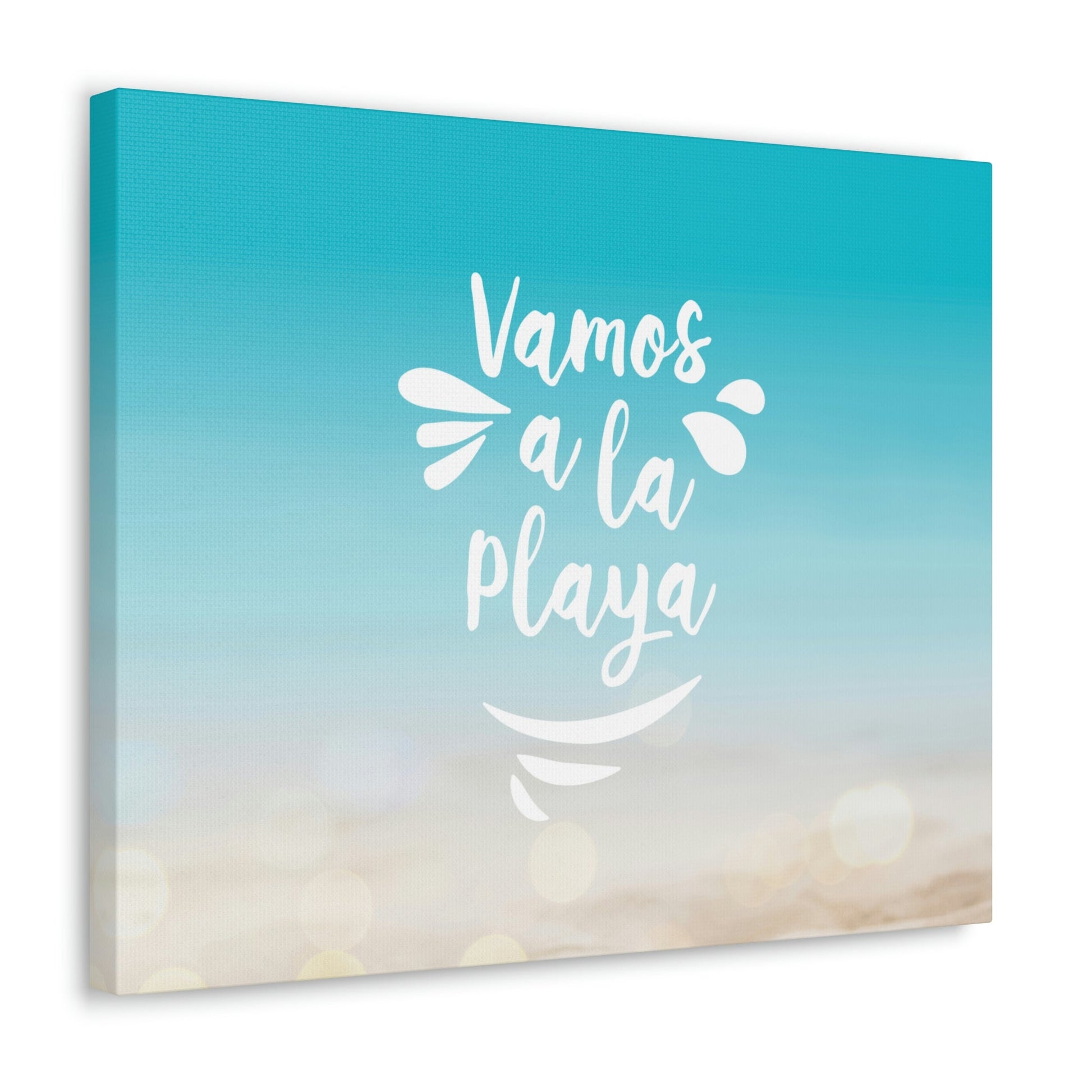 Vamos A La Playa Let's Go To The Beach Sand Aesthetic Classic Art Canvas Gallery Wraps Ichaku [Perfect Gifts Selection]