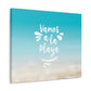 Vamos A La Playa Let's Go To The Beach Sand Aesthetic Classic Art Canvas Gallery Wraps Ichaku [Perfect Gifts Selection]