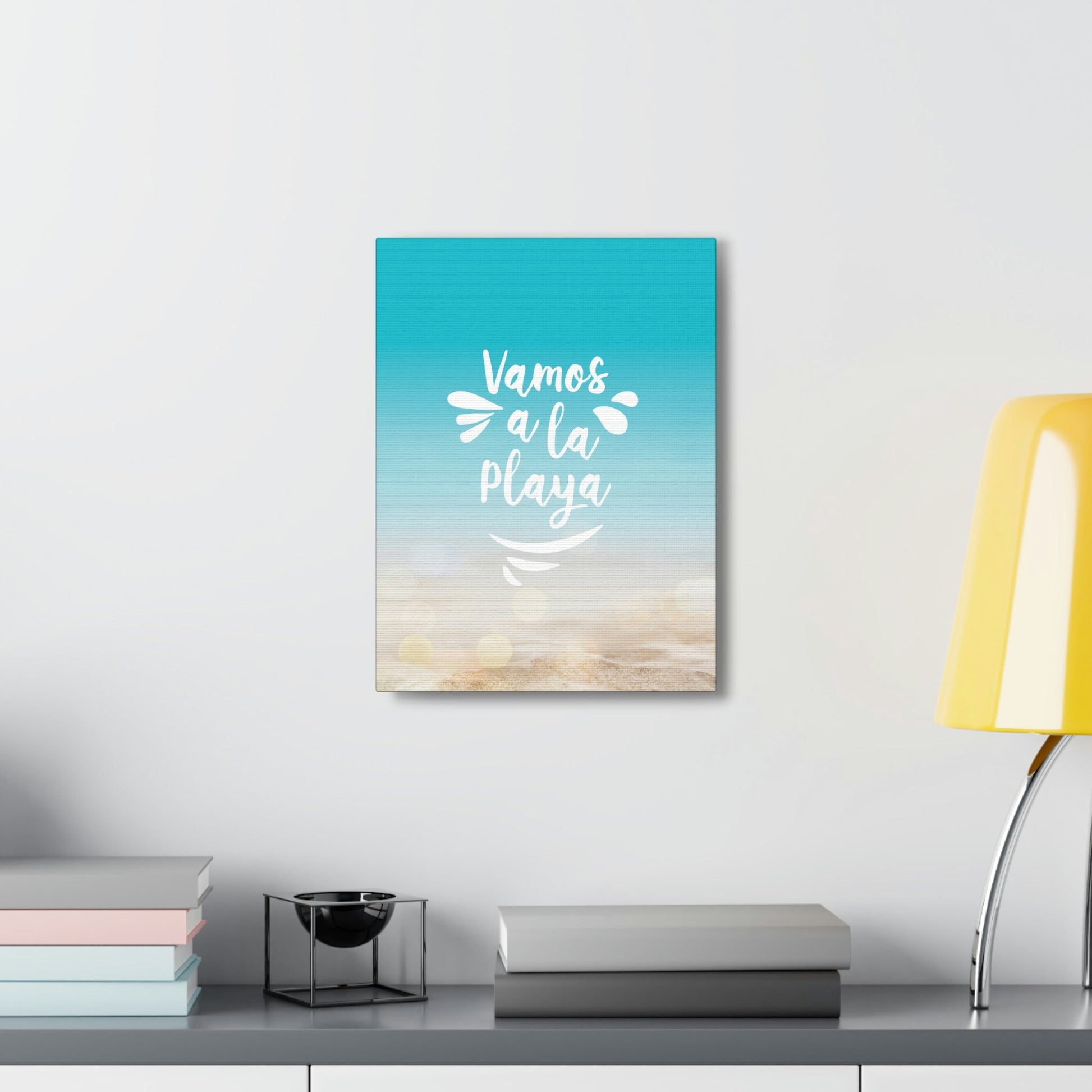 Vamos A La Playa Let's Go To The Beach Sand Aesthetic Classic Art Canvas Gallery Wraps Ichaku [Perfect Gifts Selection]