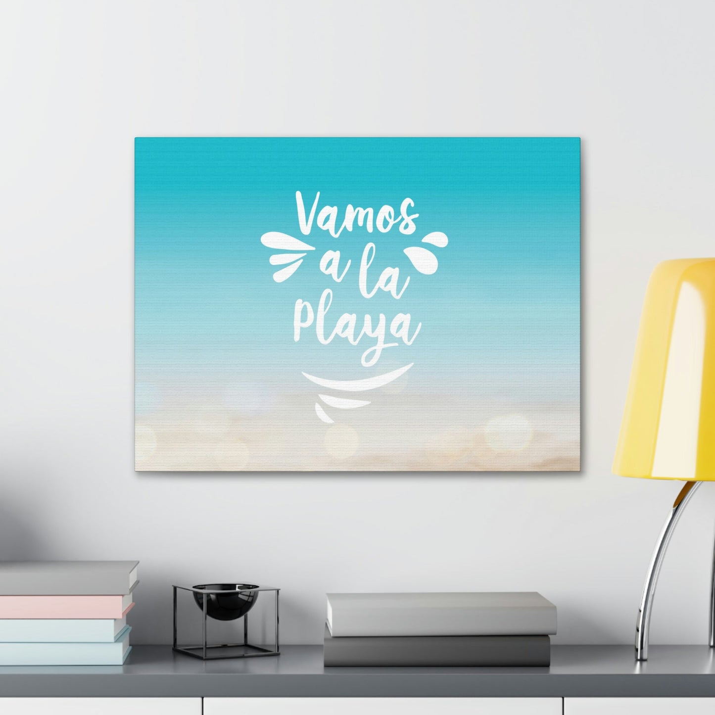 Vamos A La Playa Let's Go To The Beach Sand Aesthetic Classic Art Canvas Gallery Wraps Ichaku [Perfect Gifts Selection]