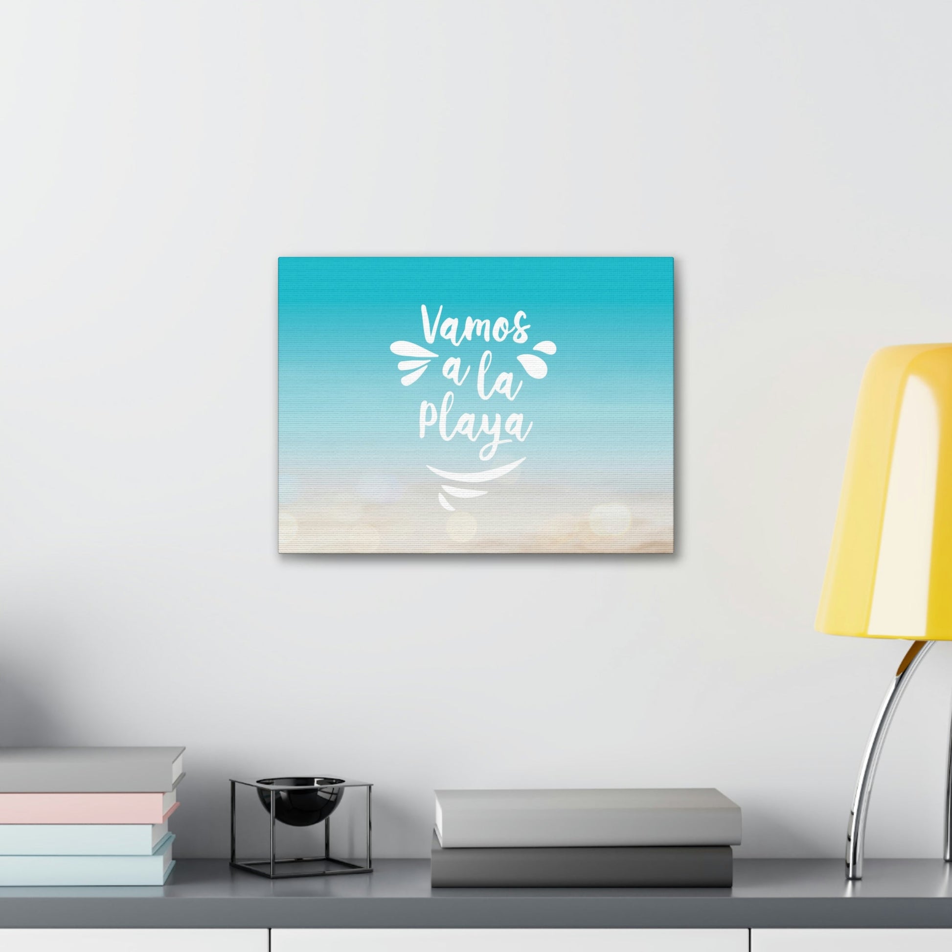 Vamos A La Playa Let's Go To The Beach Sand Aesthetic Classic Art Canvas Gallery Wraps Ichaku [Perfect Gifts Selection]