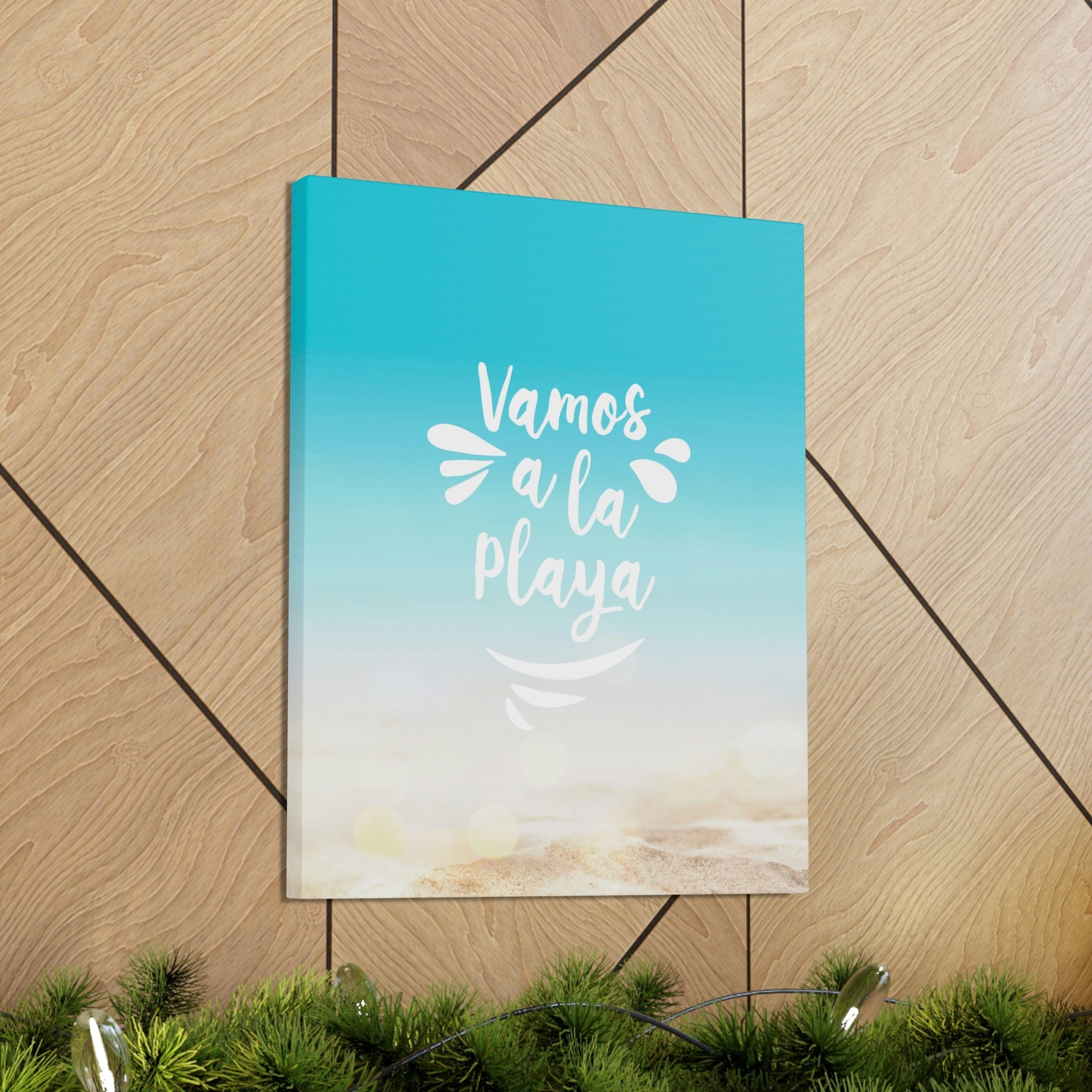 Vamos A La Playa Let's Go To The Beach Sand Aesthetic Classic Art Canvas Gallery Wraps Ichaku [Perfect Gifts Selection]