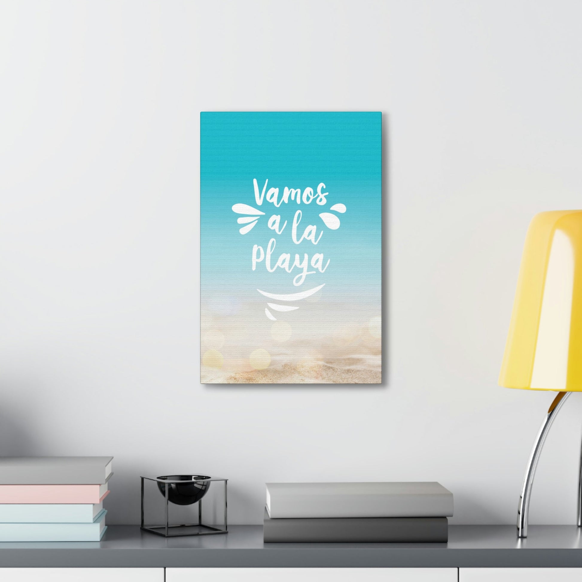 Vamos A La Playa Let's Go To The Beach Sand Aesthetic Classic Art Canvas Gallery Wraps Ichaku [Perfect Gifts Selection]