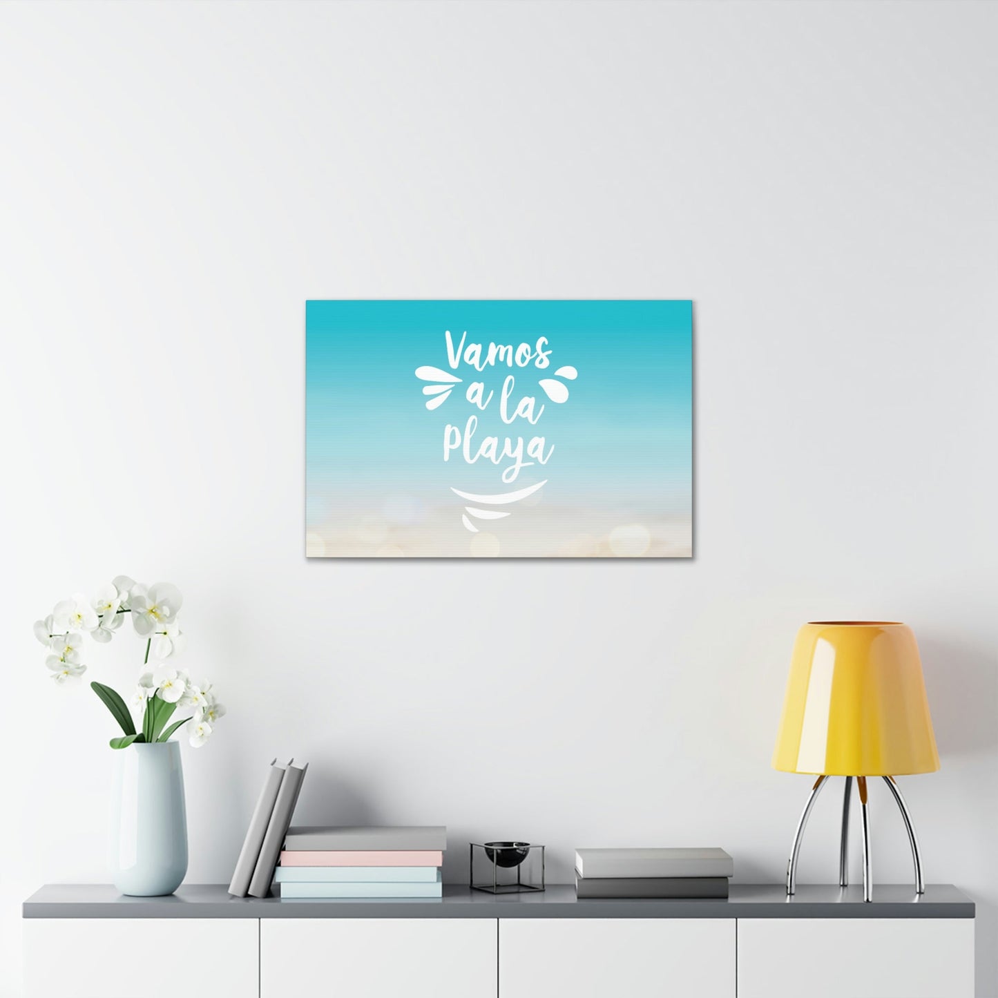 Vamos A La Playa Let's Go To The Beach Sand Aesthetic Classic Art Canvas Gallery Wraps Ichaku [Perfect Gifts Selection]