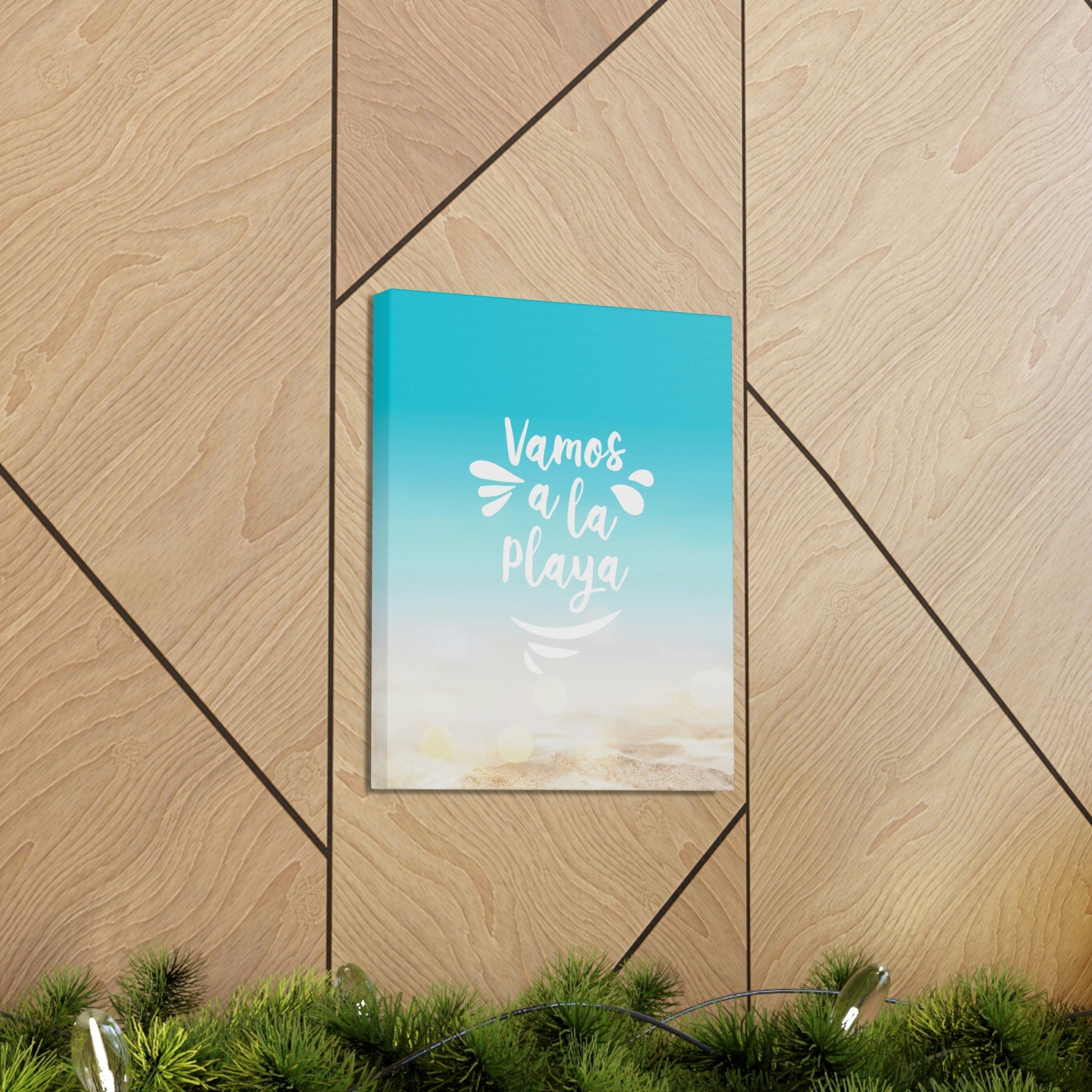 Vamos A La Playa Let's Go To The Beach Sand Aesthetic Classic Art Canvas Gallery Wraps Ichaku [Perfect Gifts Selection]