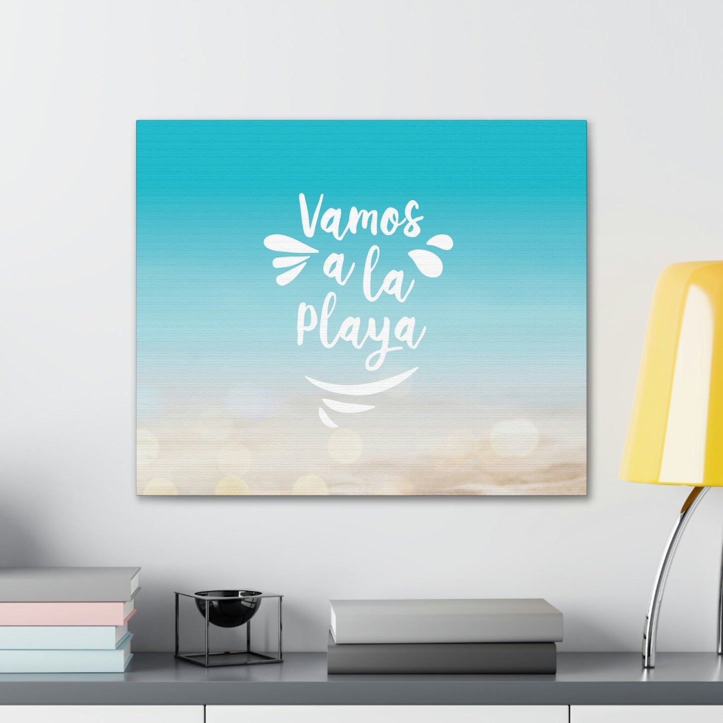 Vamos A La Playa Let's Go To The Beach Sand Aesthetic Classic Art Canvas Gallery Wraps Ichaku [Perfect Gifts Selection]