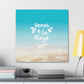 Vamos A La Playa Let's Go To The Beach Sand Aesthetic Classic Art Canvas Gallery Wraps Ichaku [Perfect Gifts Selection]