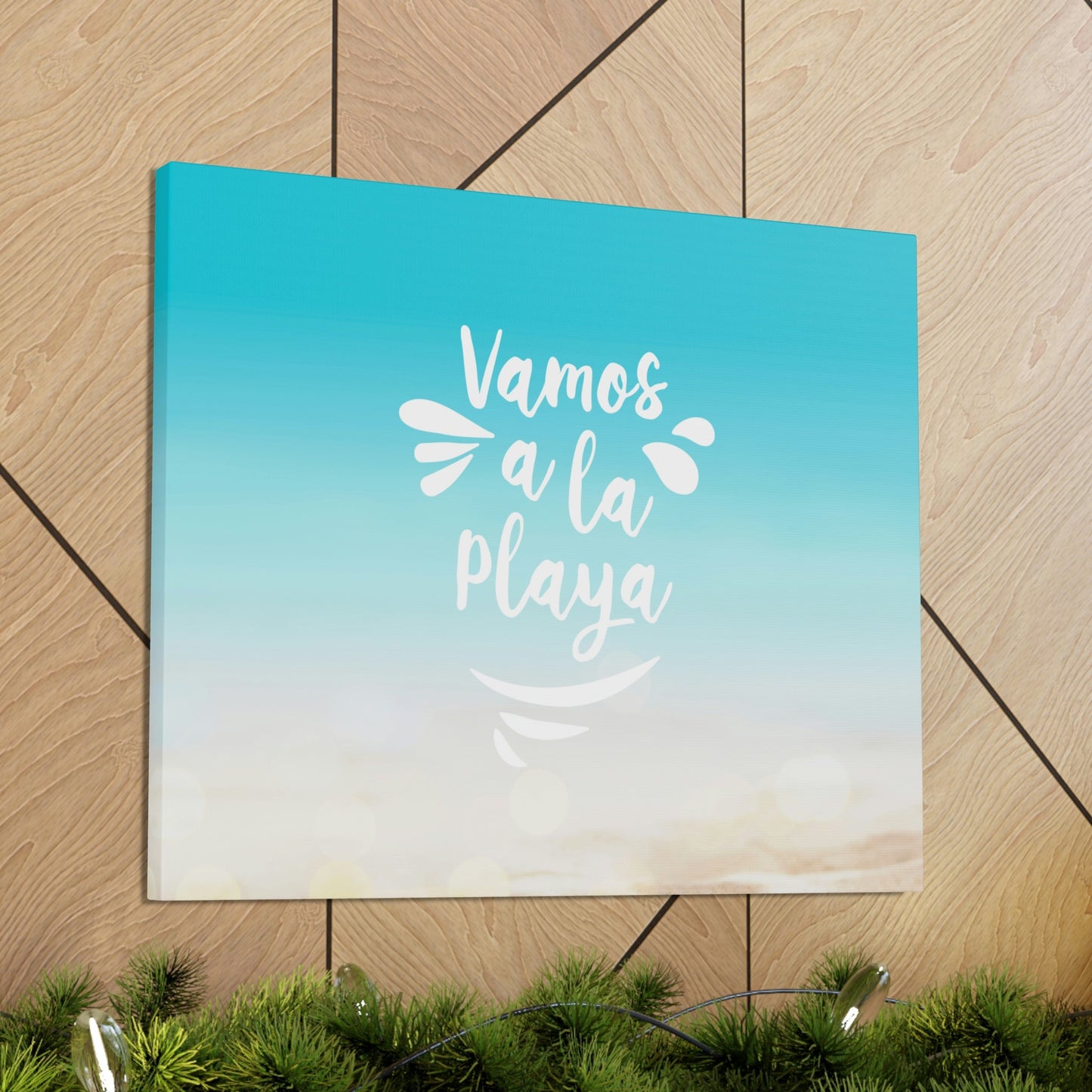 Vamos A La Playa Let's Go To The Beach Sand Aesthetic Classic Art Canvas Gallery Wraps Ichaku [Perfect Gifts Selection]