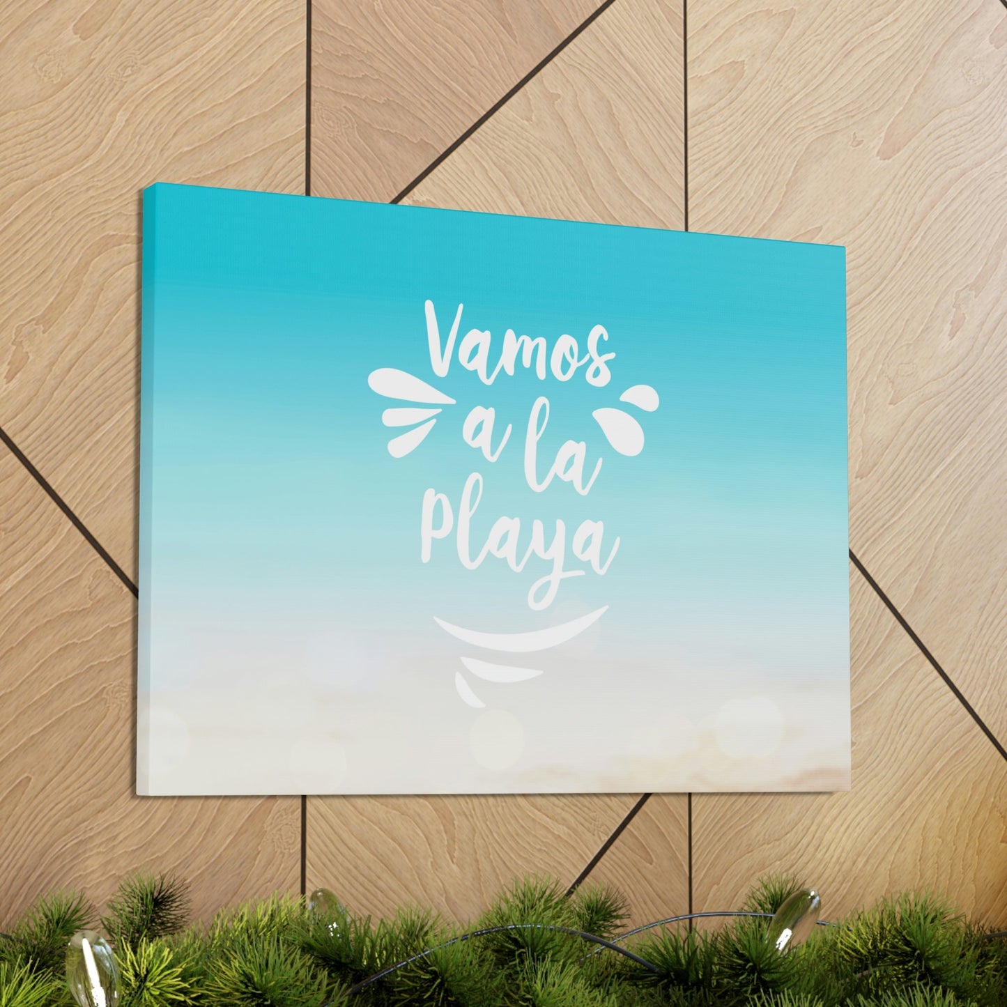 Vamos A La Playa Let's Go To The Beach Sand Aesthetic Classic Art Canvas Gallery Wraps Ichaku [Perfect Gifts Selection]