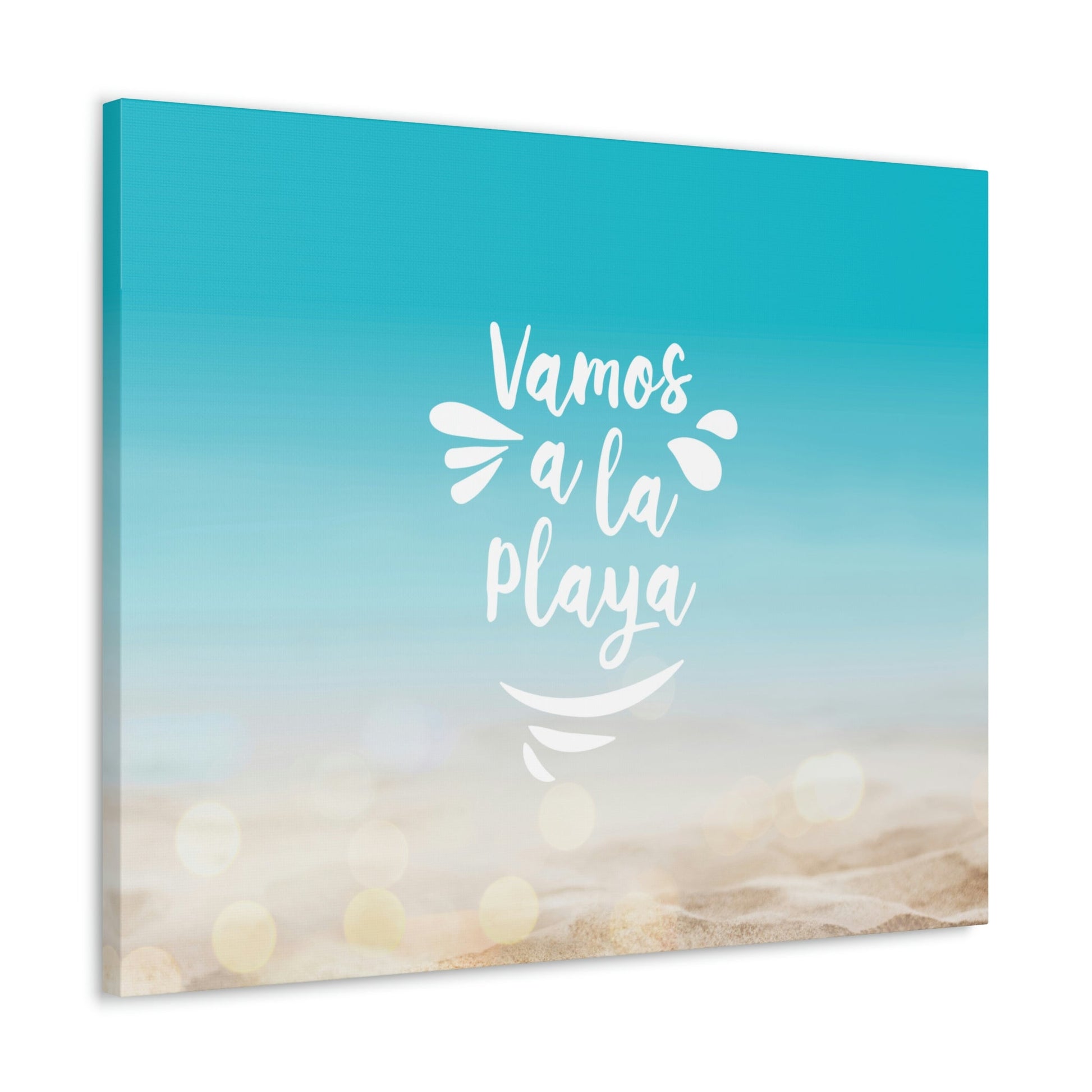 Vamos A La Playa Let's Go To The Beach Sand Aesthetic Classic Art Canvas Gallery Wraps Ichaku [Perfect Gifts Selection]