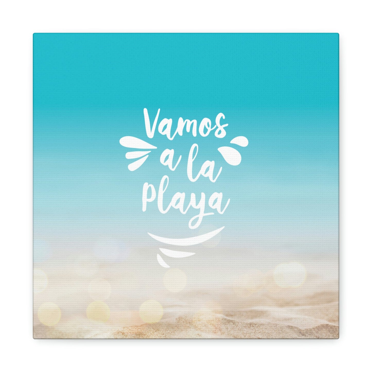 Vamos A La Playa Let's Go To The Beach Sand Aesthetic Classic Art Canvas Gallery Wraps Ichaku [Perfect Gifts Selection]