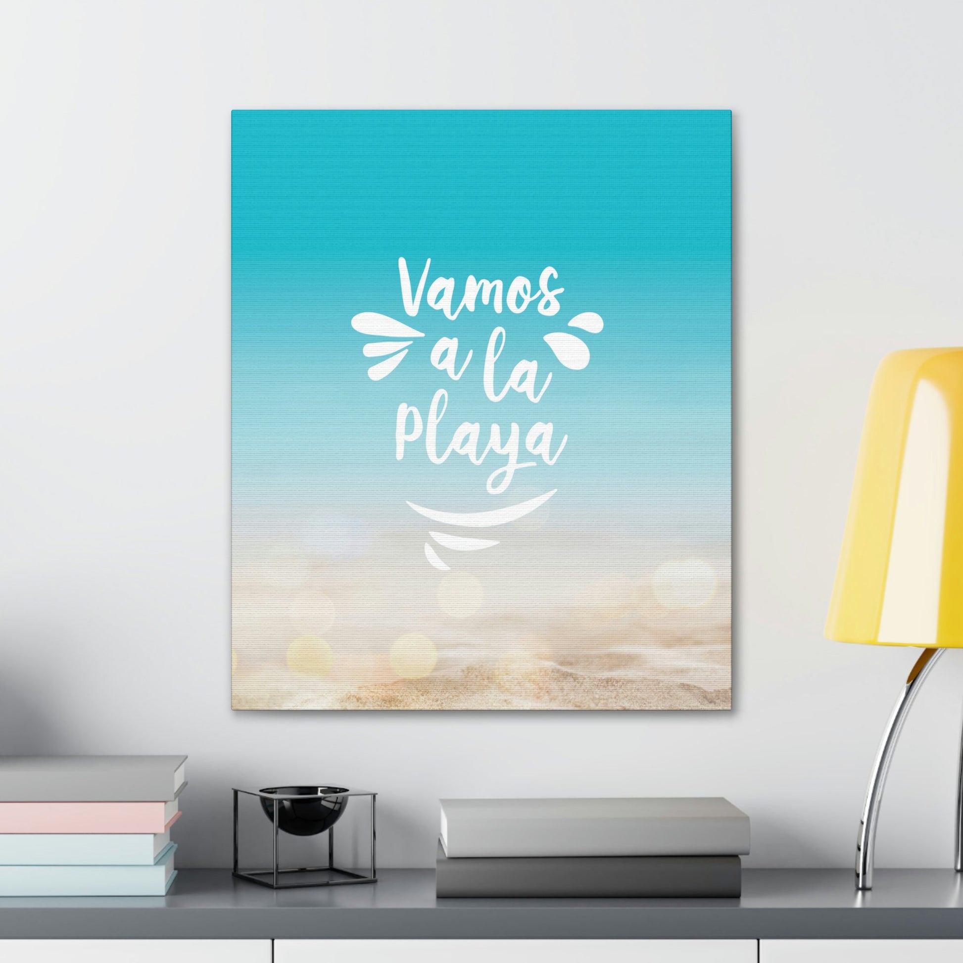 Vamos A La Playa Let's Go To The Beach Sand Aesthetic Classic Art Canvas Gallery Wraps Ichaku [Perfect Gifts Selection]