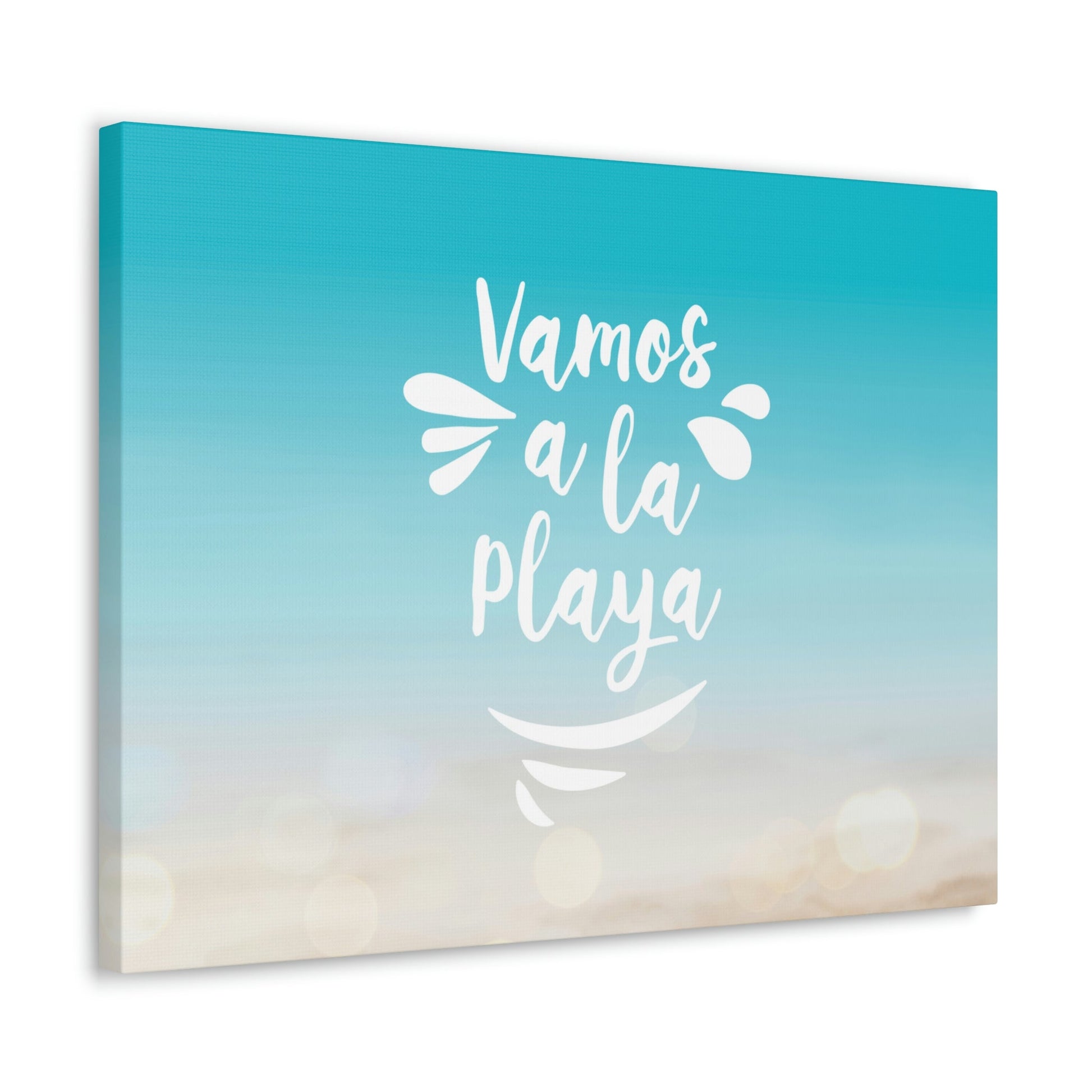 Vamos A La Playa Let's Go To The Beach Sand Aesthetic Classic Art Canvas Gallery Wraps Ichaku [Perfect Gifts Selection]