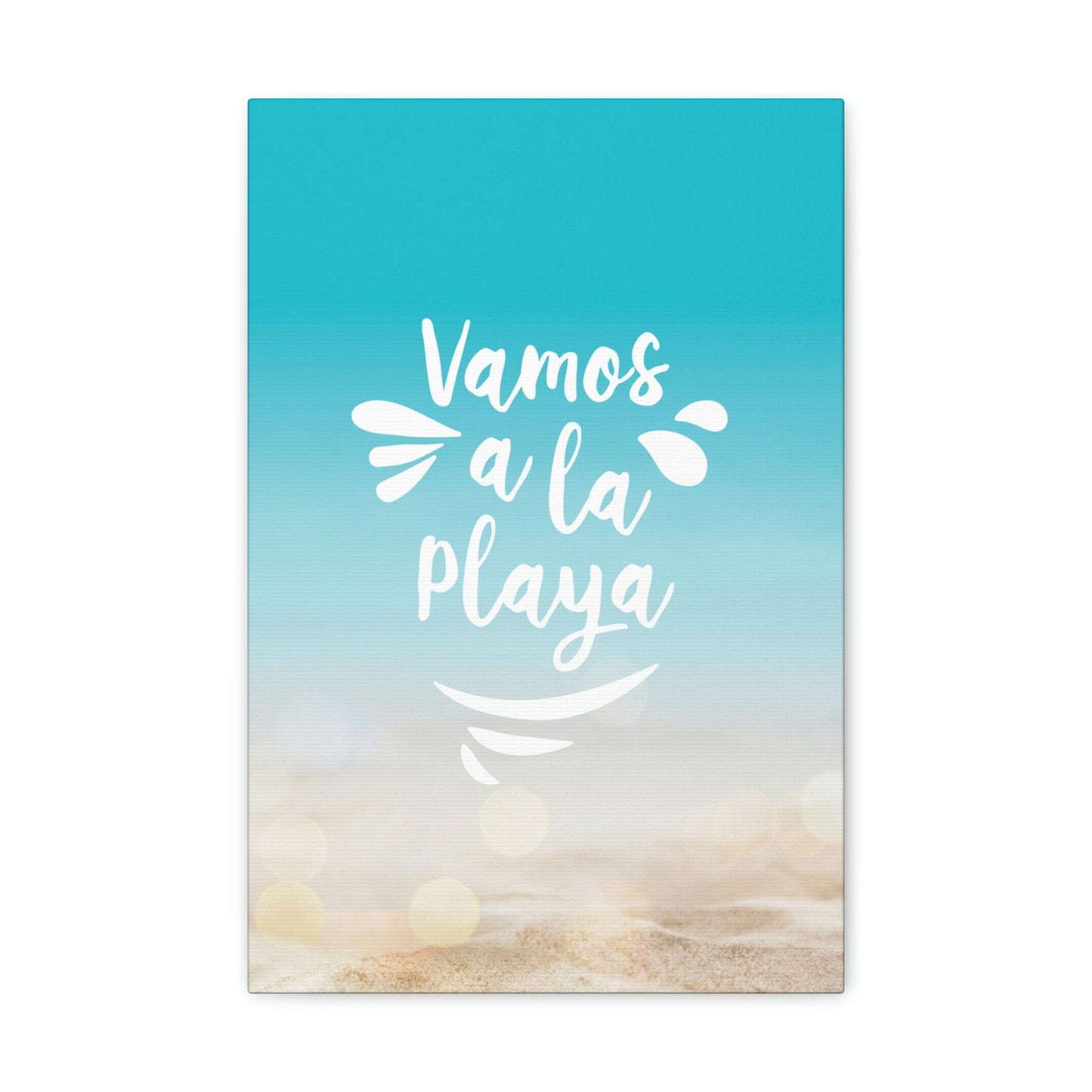 Vamos A La Playa Let's Go To The Beach Sand Aesthetic Classic Art Canvas Gallery Wraps Ichaku [Perfect Gifts Selection]