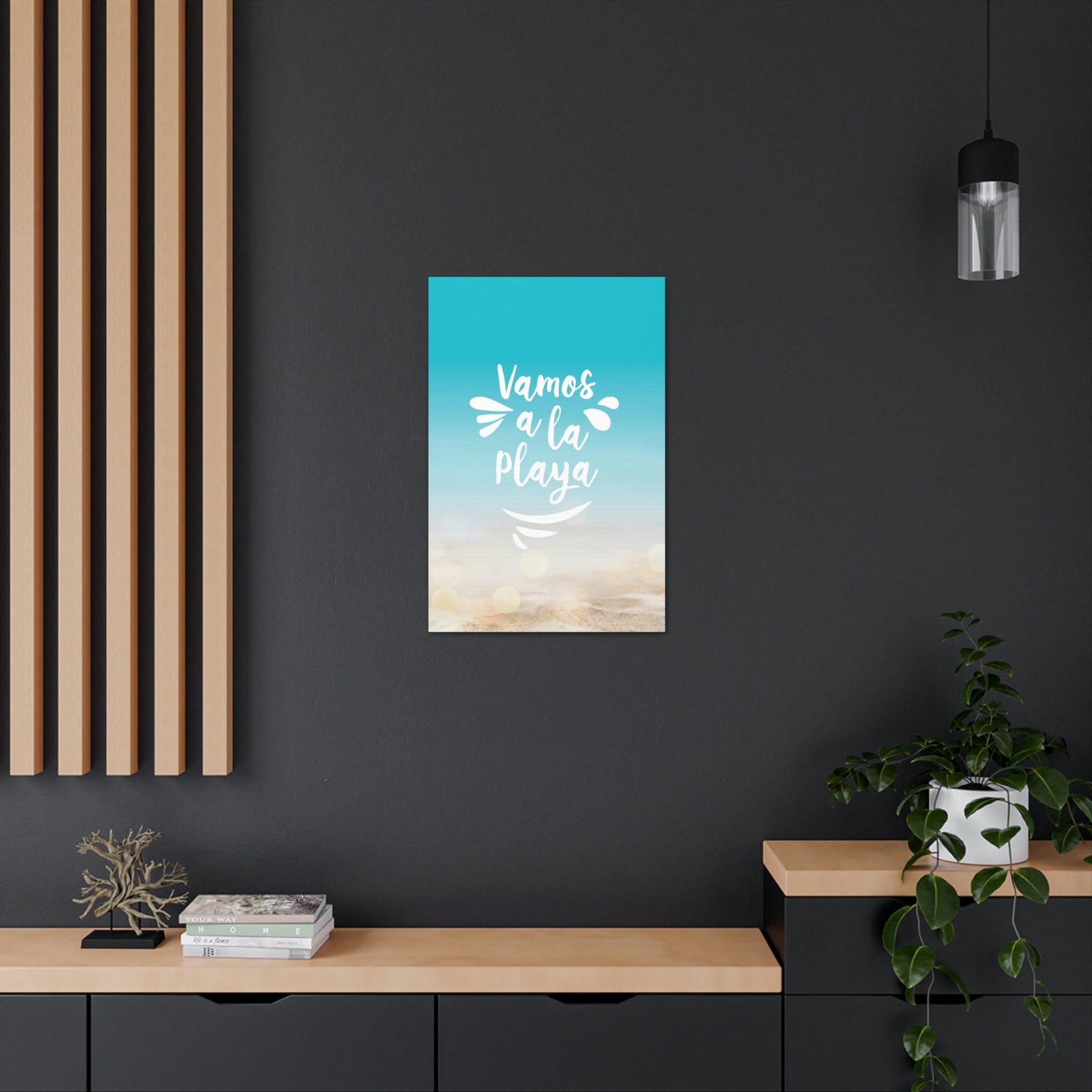 Vamos A La Playa Let's Go To The Beach Sand Aesthetic Classic Art Canvas Gallery Wraps Ichaku [Perfect Gifts Selection]