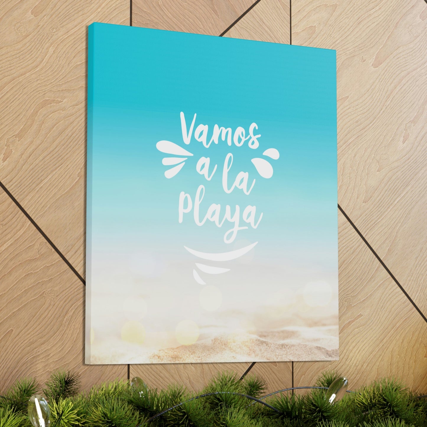 Vamos A La Playa Let's Go To The Beach Sand Aesthetic Classic Art Canvas Gallery Wraps Ichaku [Perfect Gifts Selection]