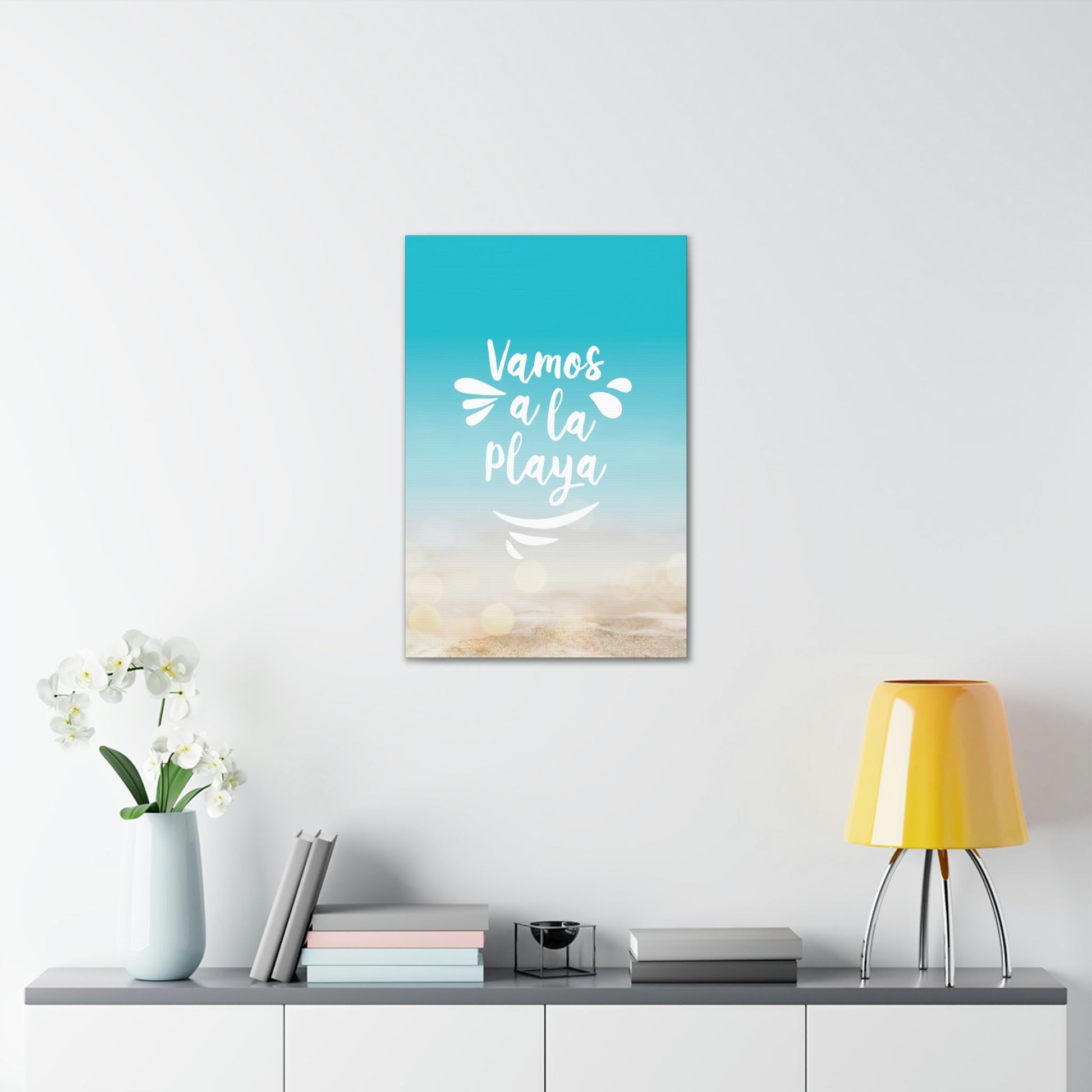 Vamos A La Playa Let's Go To The Beach Sand Aesthetic Classic Art Canvas Gallery Wraps Ichaku [Perfect Gifts Selection]