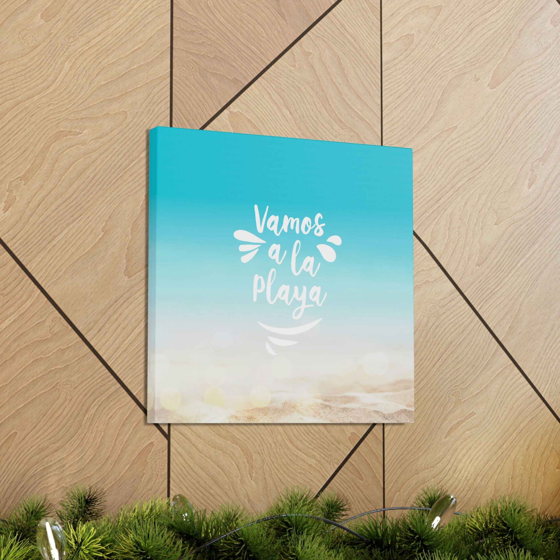 Vamos A La Playa Let's Go To The Beach Sand Aesthetic Classic Art Canvas Gallery Wraps Ichaku [Perfect Gifts Selection]