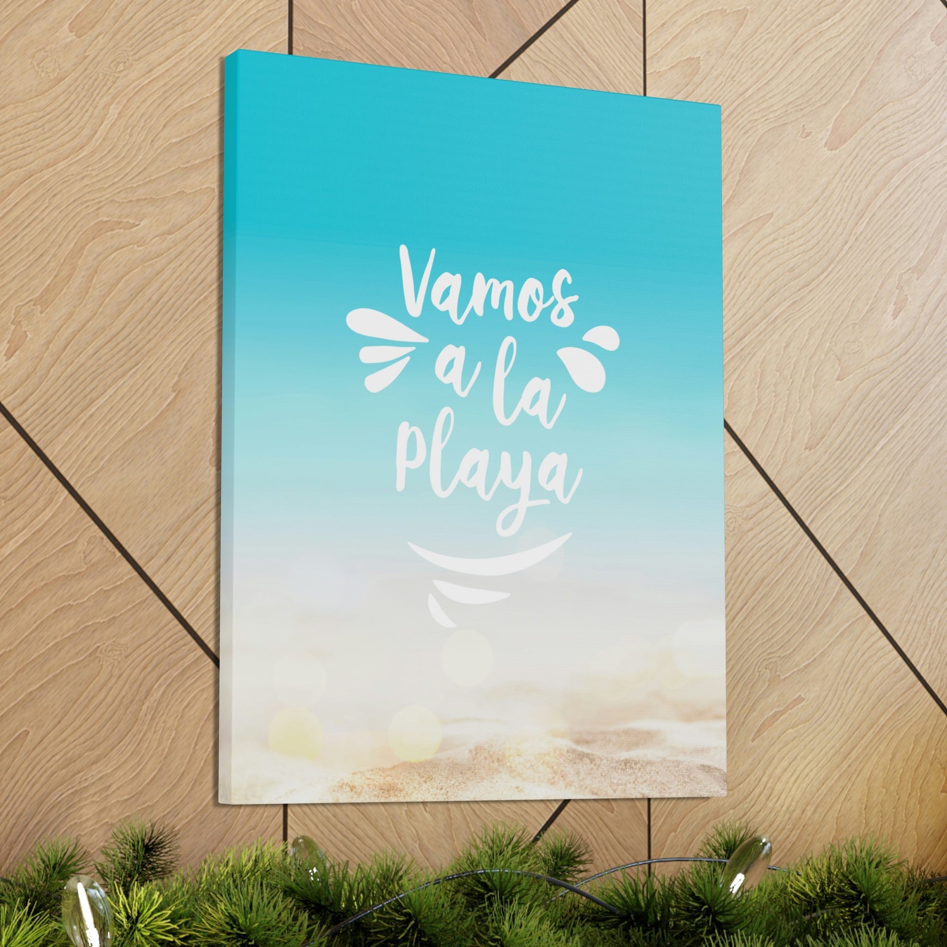 Vamos A La Playa Let's Go To The Beach Sand Aesthetic Classic Art Canvas Gallery Wraps Ichaku [Perfect Gifts Selection]