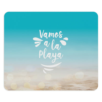 Vamos A La Playa Let's Go To The Beach Sand Art Ergonomic Non-slip Creative Design Mouse Pad Ichaku [Perfect Gifts Selection]