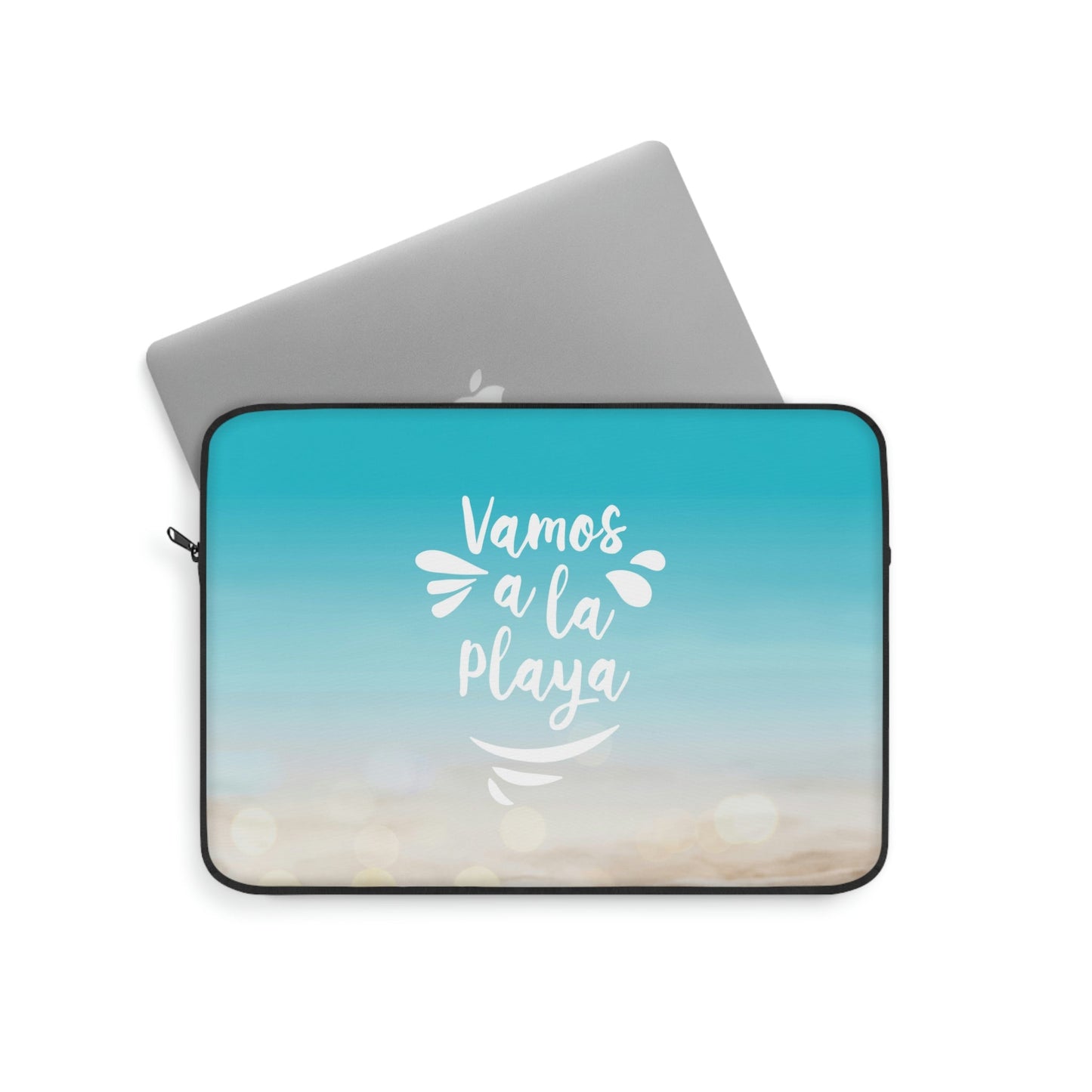 Vamos A La Playa Let's Go To The Beach Sand Art Laptop Sleeve Ichaku [Perfect Gifts Selection]