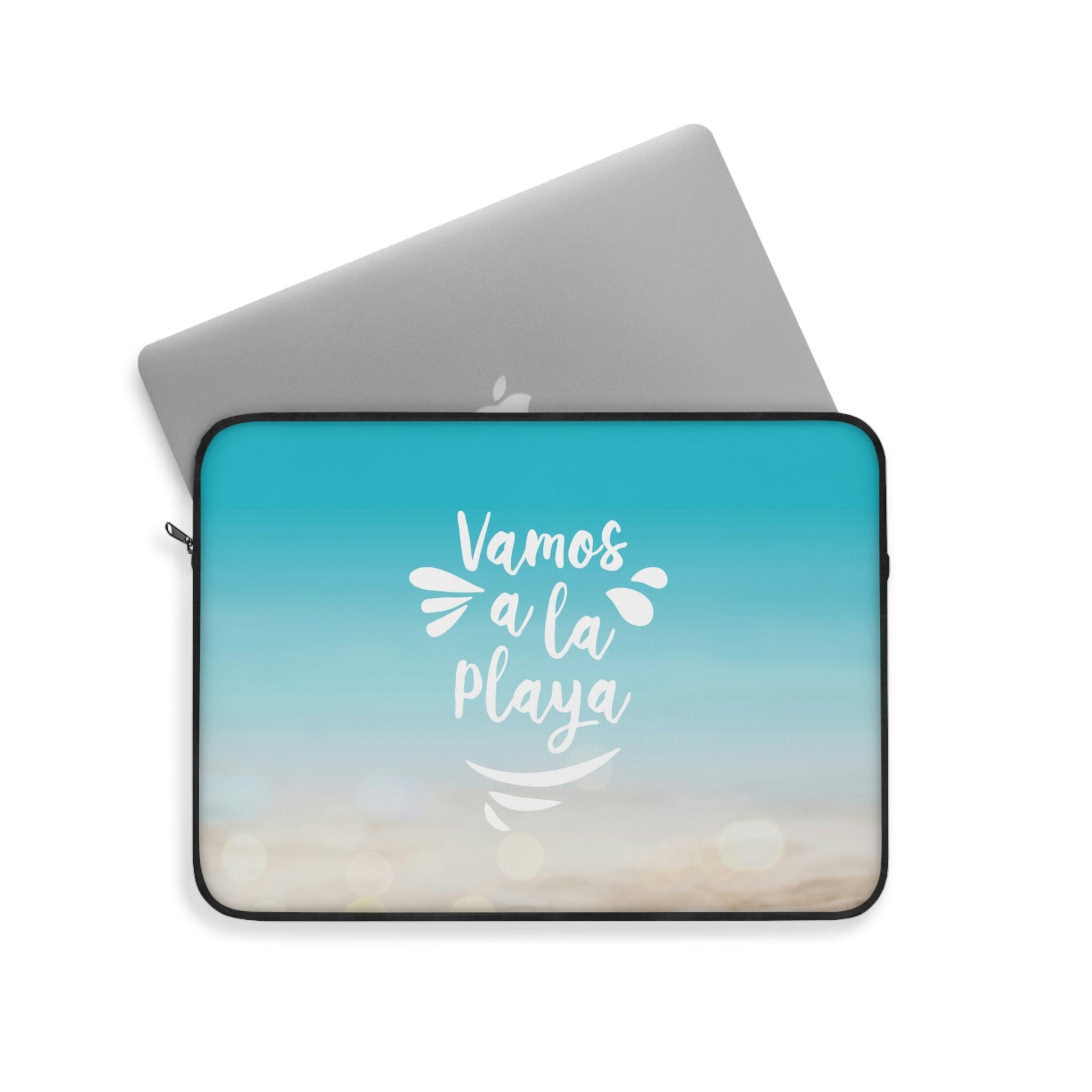 Vamos A La Playa Let's Go To The Beach Sand Art Laptop Sleeve Ichaku [Perfect Gifts Selection]