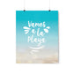 Vamos A La Playa Let's Go To The Beach Sand Art Premium Matte Vertical Posters Ichaku [Perfect Gifts Selection]