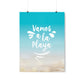 Vamos A La Playa Let's Go To The Beach Sand Art Premium Matte Vertical Posters Ichaku [Perfect Gifts Selection]