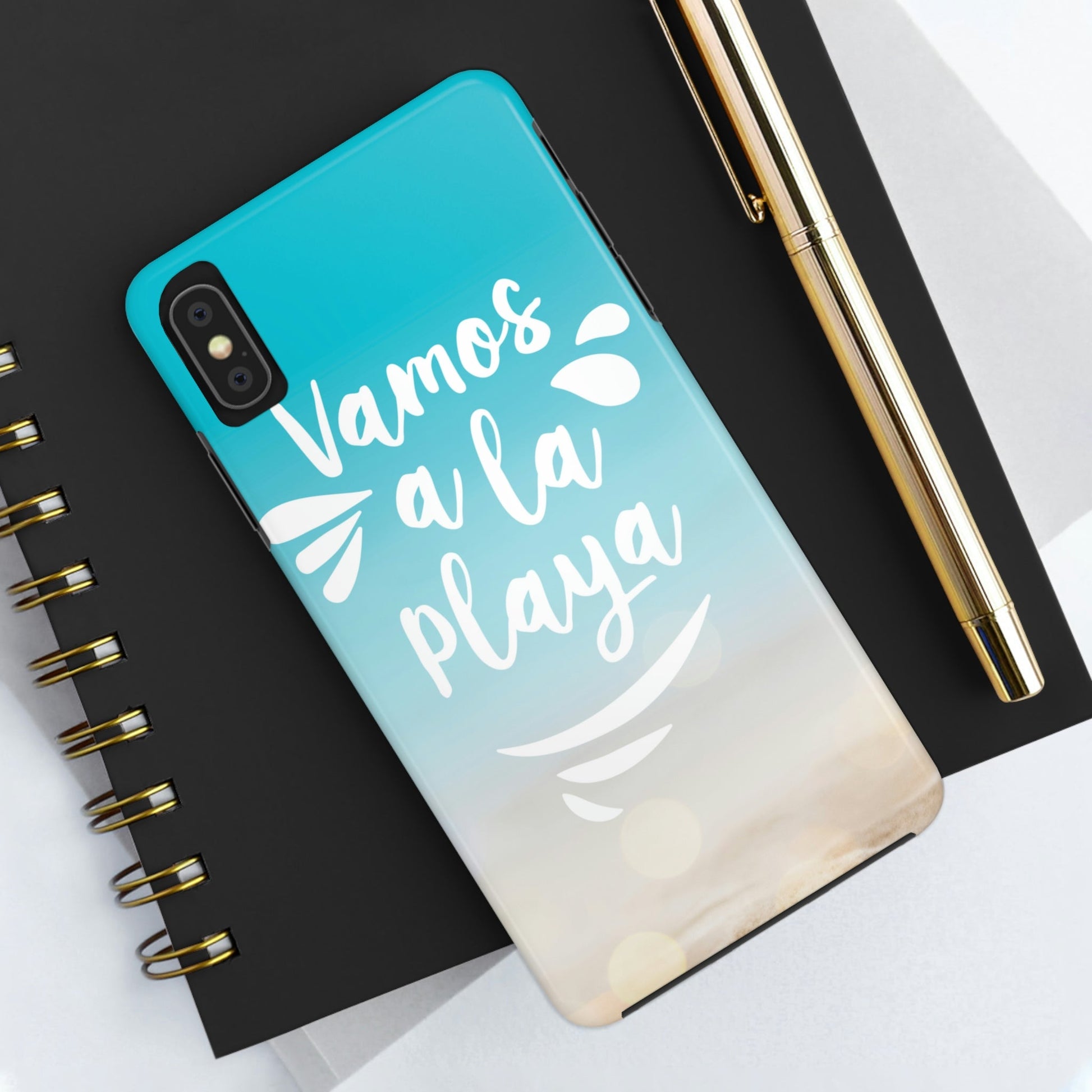 Vamos A La Playa Let's Go To The Beach Sand Art Tough Phone Cases Case-Mate Ichaku [Perfect Gifts Selection]