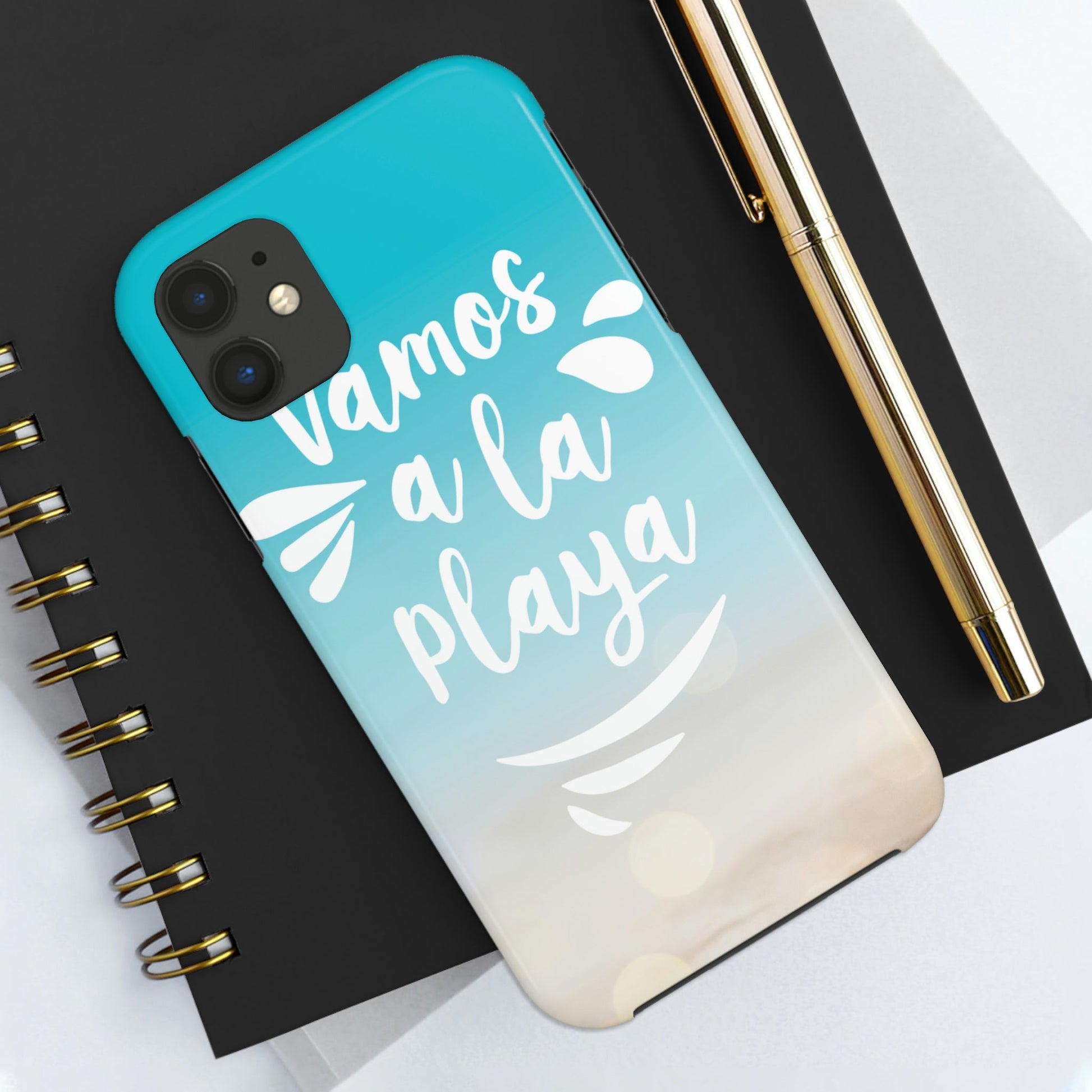 Vamos A La Playa Let's Go To The Beach Sand Art Tough Phone Cases Case-Mate Ichaku [Perfect Gifts Selection]