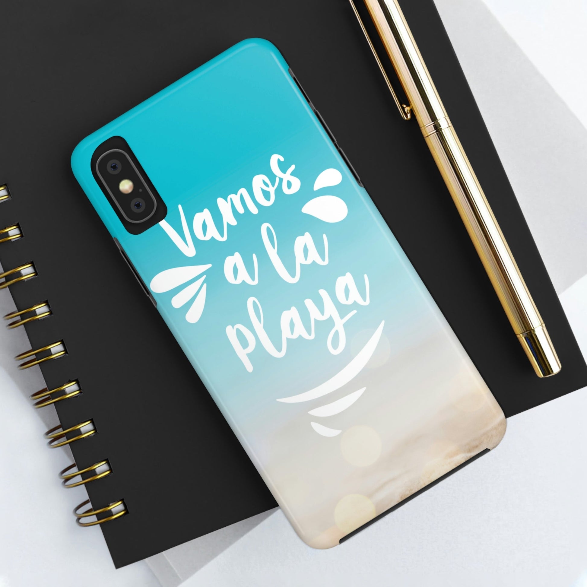 Vamos A La Playa Let's Go To The Beach Sand Art Tough Phone Cases Case-Mate Ichaku [Perfect Gifts Selection]