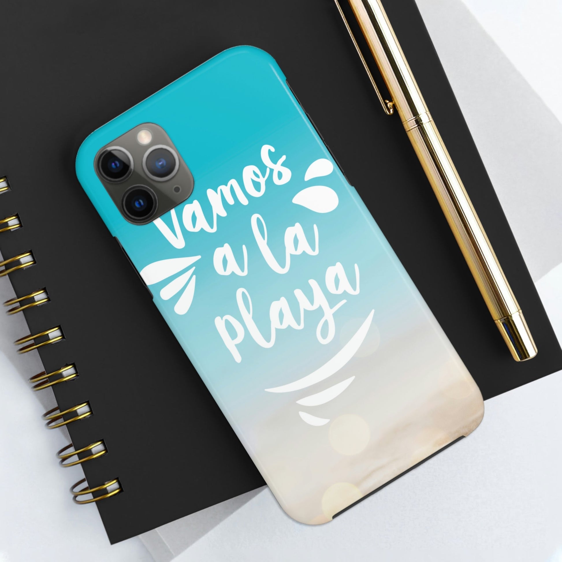 Vamos A La Playa Let's Go To The Beach Sand Art Tough Phone Cases Case-Mate Ichaku [Perfect Gifts Selection]