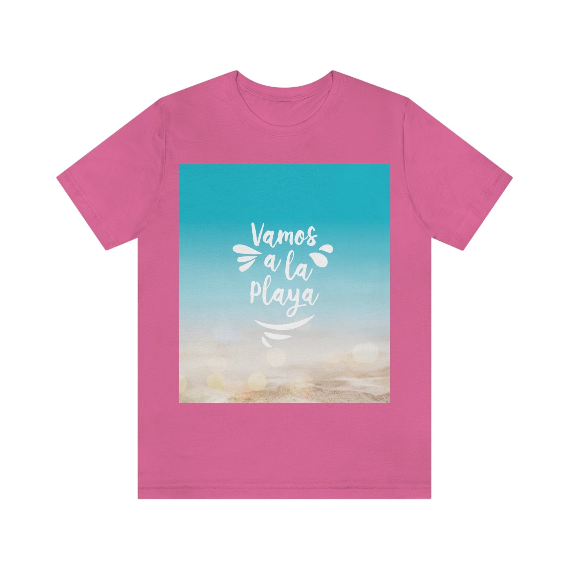 Vamos A La Playa Let's Go To The Beach Sand Art Unisex Jersey Short Sleeve T-Shirt Ichaku [Perfect Gifts Selection]