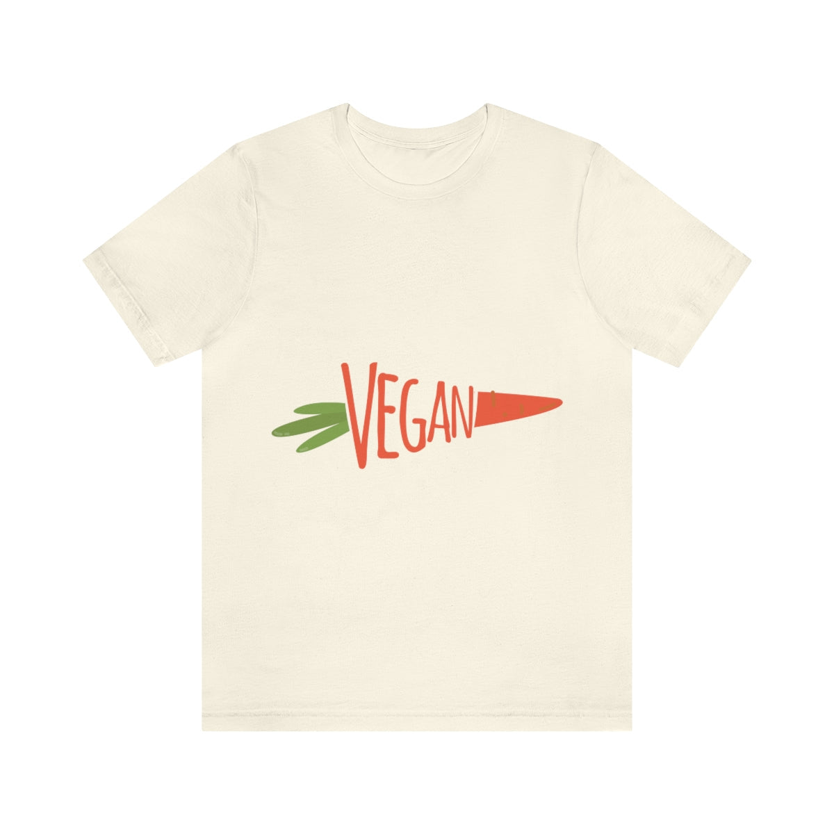 Vegan Food Healthy Meal Orange Simple Carrot  Unisex Jersey Short Sleeve T-Shirt Ichaku [Perfect Gifts Selection]