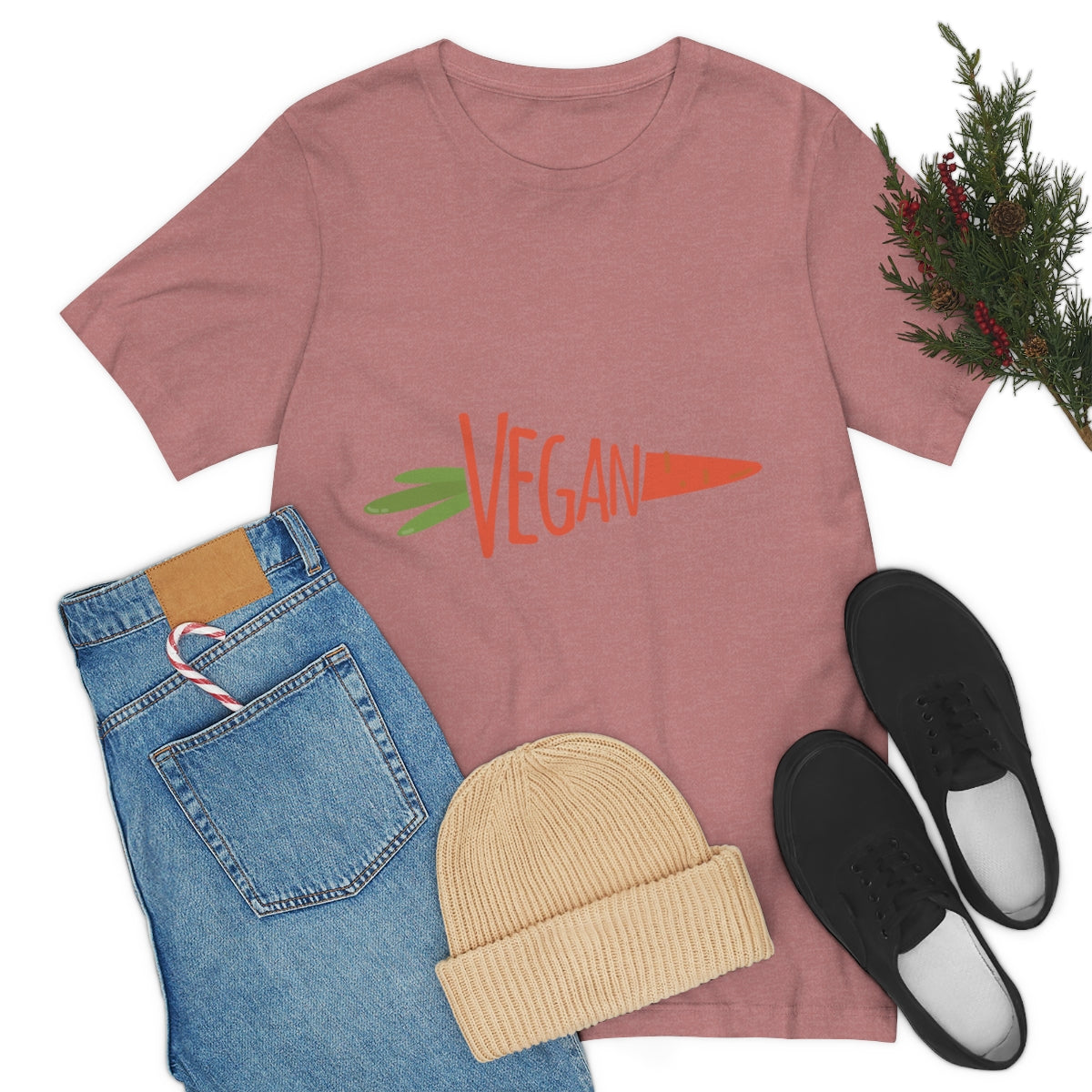 Vegan Food Healthy Meal Orange Simple Carrot  Unisex Jersey Short Sleeve T-Shirt Ichaku [Perfect Gifts Selection]