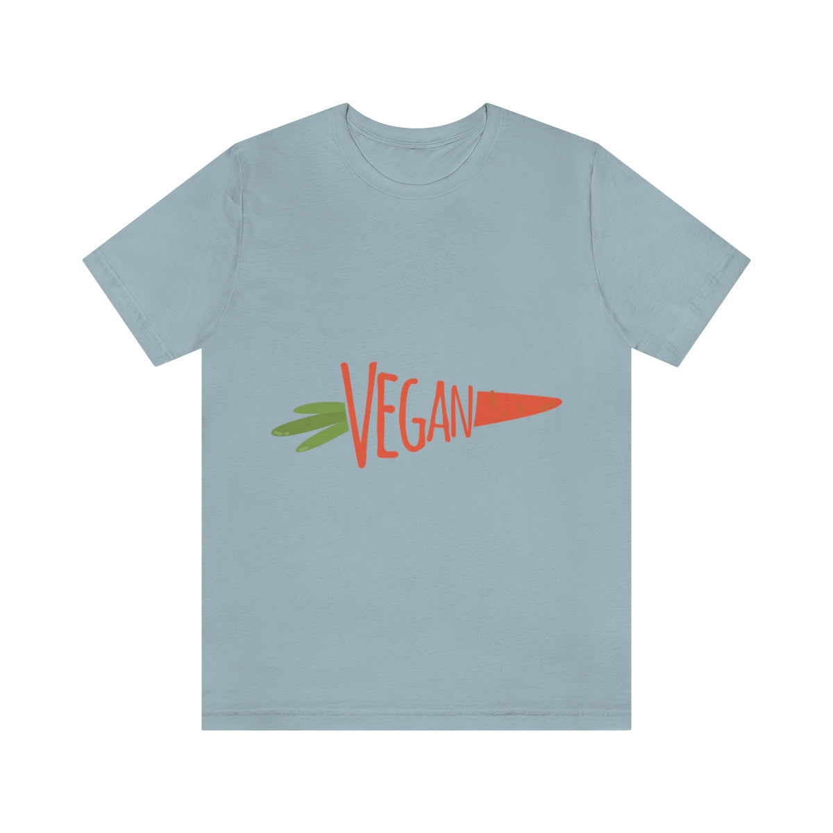 Vegan Food Healthy Meal Orange Simple Carrot  Unisex Jersey Short Sleeve T-Shirt Ichaku [Perfect Gifts Selection]