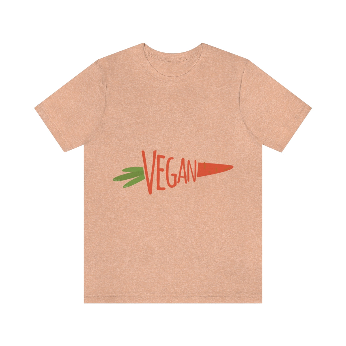 Vegan Food Healthy Meal Orange Simple Carrot  Unisex Jersey Short Sleeve T-Shirt Ichaku [Perfect Gifts Selection]