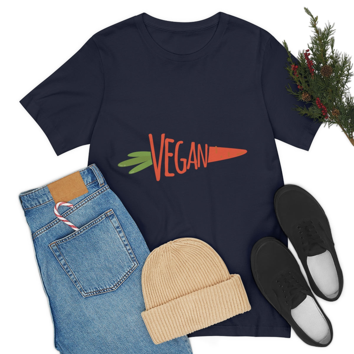 Vegan Food Healthy Meal Orange Simple Carrot  Unisex Jersey Short Sleeve T-Shirt Ichaku [Perfect Gifts Selection]