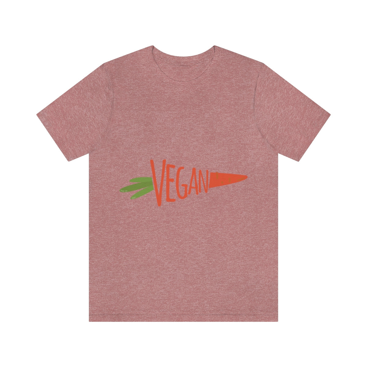 Vegan Food Healthy Meal Orange Simple Carrot  Unisex Jersey Short Sleeve T-Shirt Ichaku [Perfect Gifts Selection]