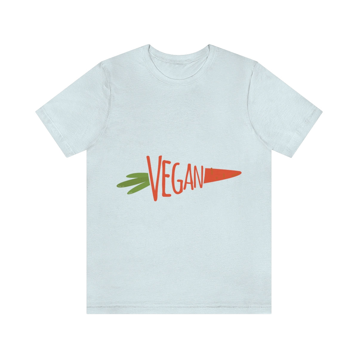 Vegan Food Healthy Meal Orange Simple Carrot  Unisex Jersey Short Sleeve T-Shirt Ichaku [Perfect Gifts Selection]