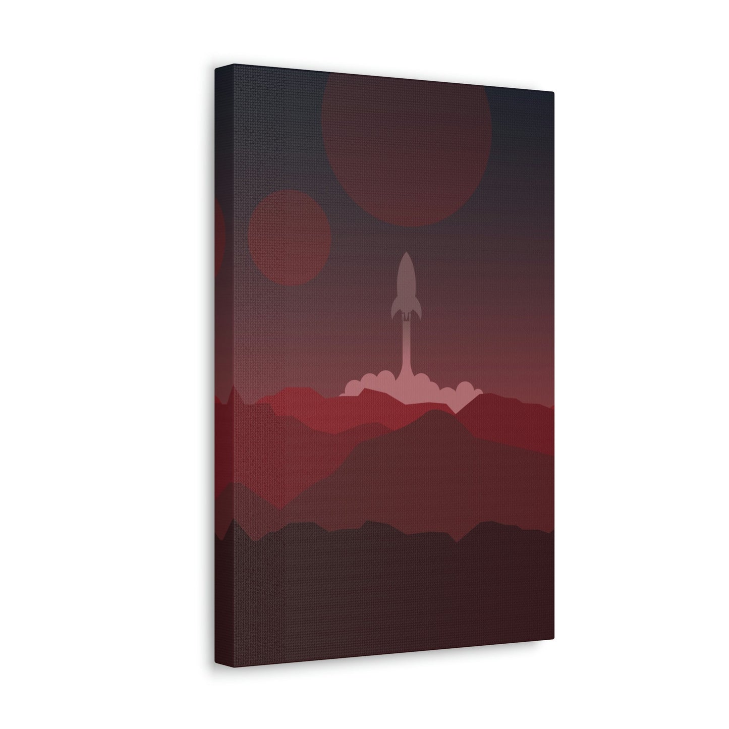 Visit Red Planet Aesthetic Welcome to Mars Sci fi Space Minimal Art Aliens Classic Art Canvas Gallery Wraps Ichaku [Perfect Gifts Selection]